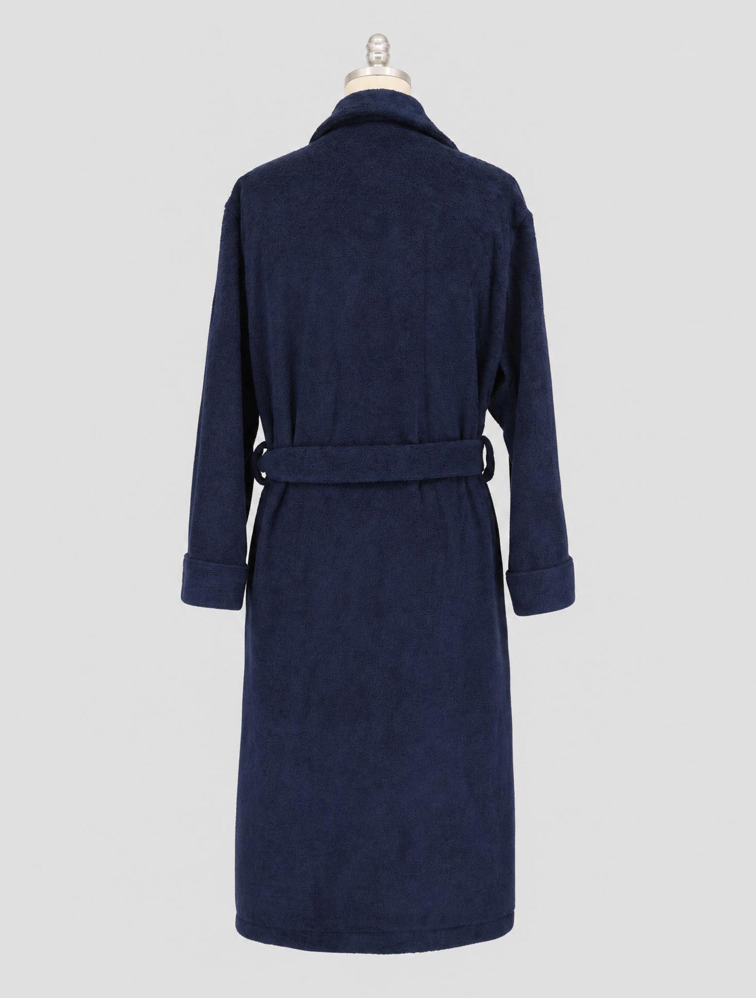Kiton Blue Cotton Dressing Gown