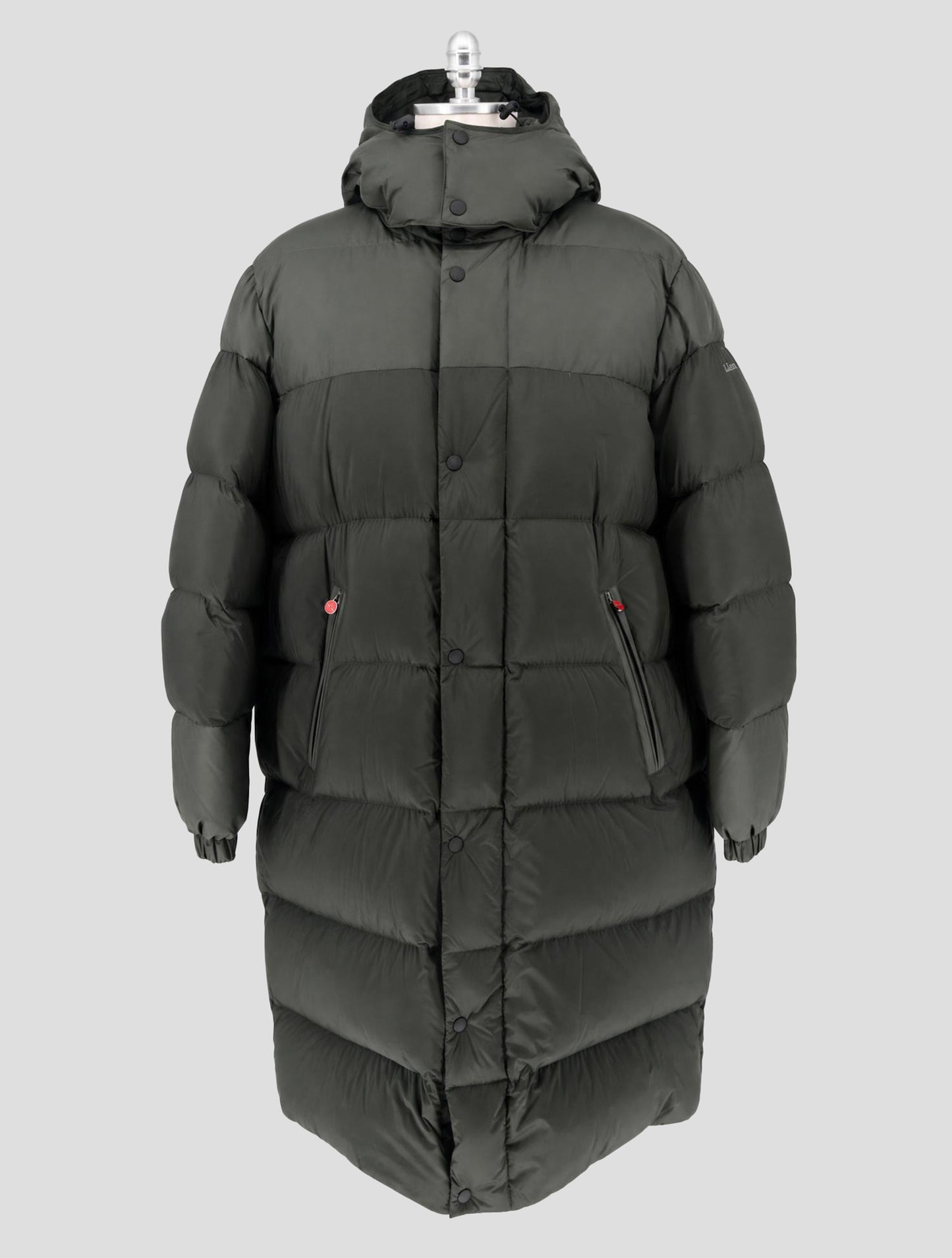 Kiton Green Pa  Pu Overcoat