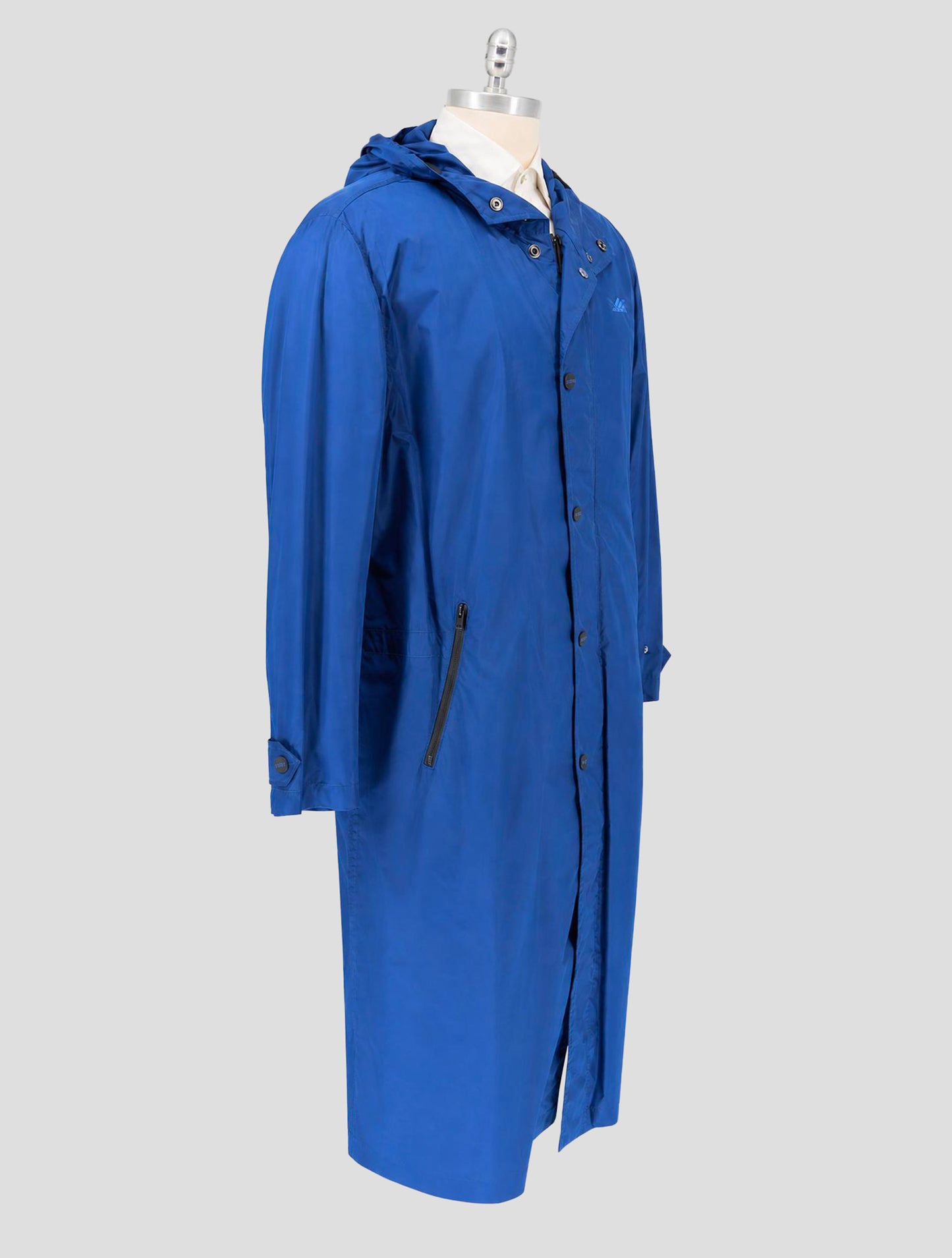 Kiton Knt Blue Pa Overcoat
