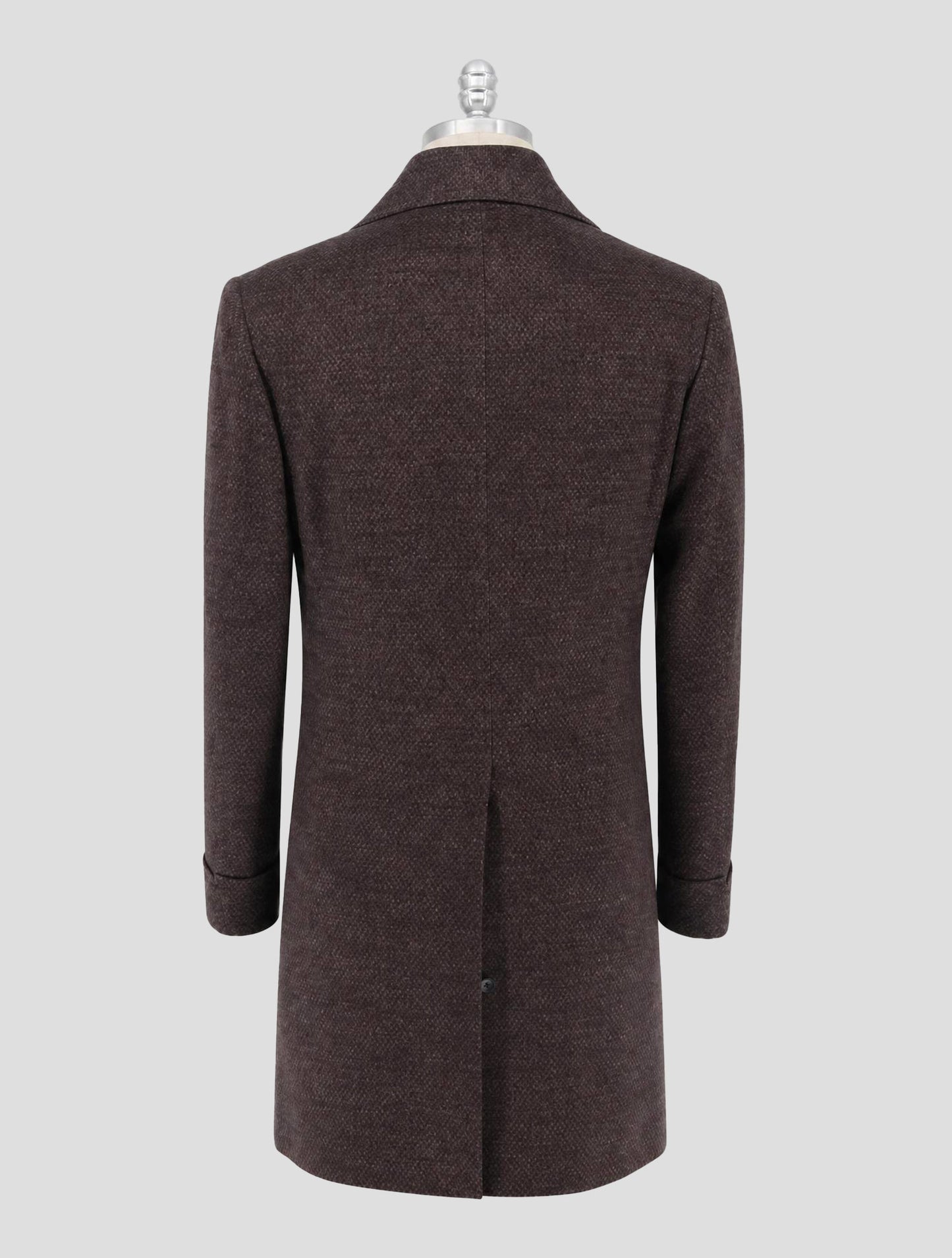 Kiton Brown Cashmere Overcoat Double Breasted