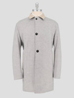 Kiton Gray Beige Cashmere Overcoat