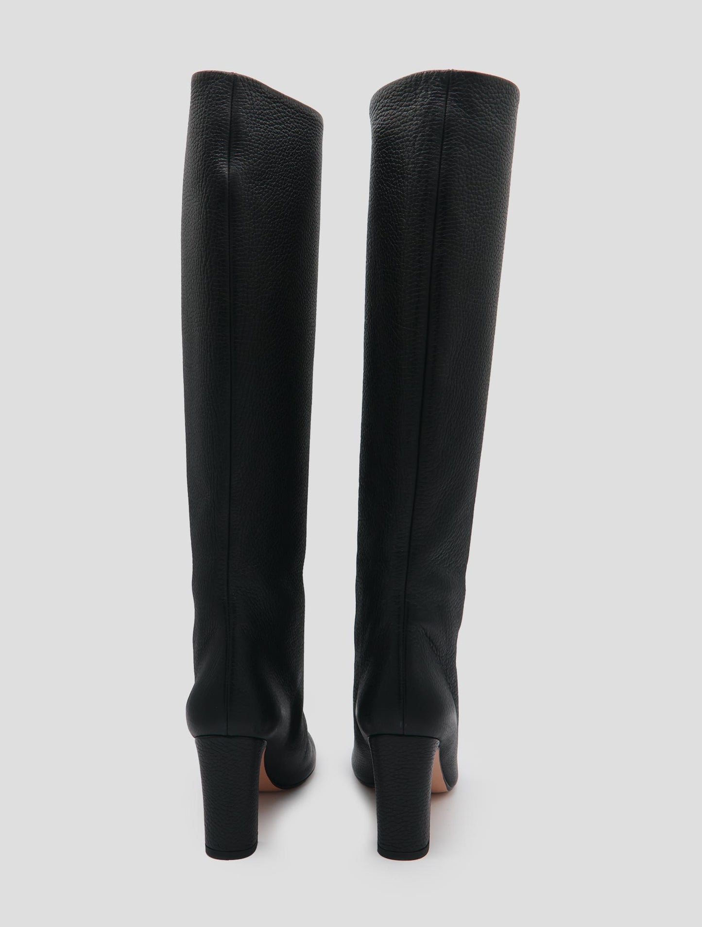 Kiton Brown Leather Deer Long Boots Women