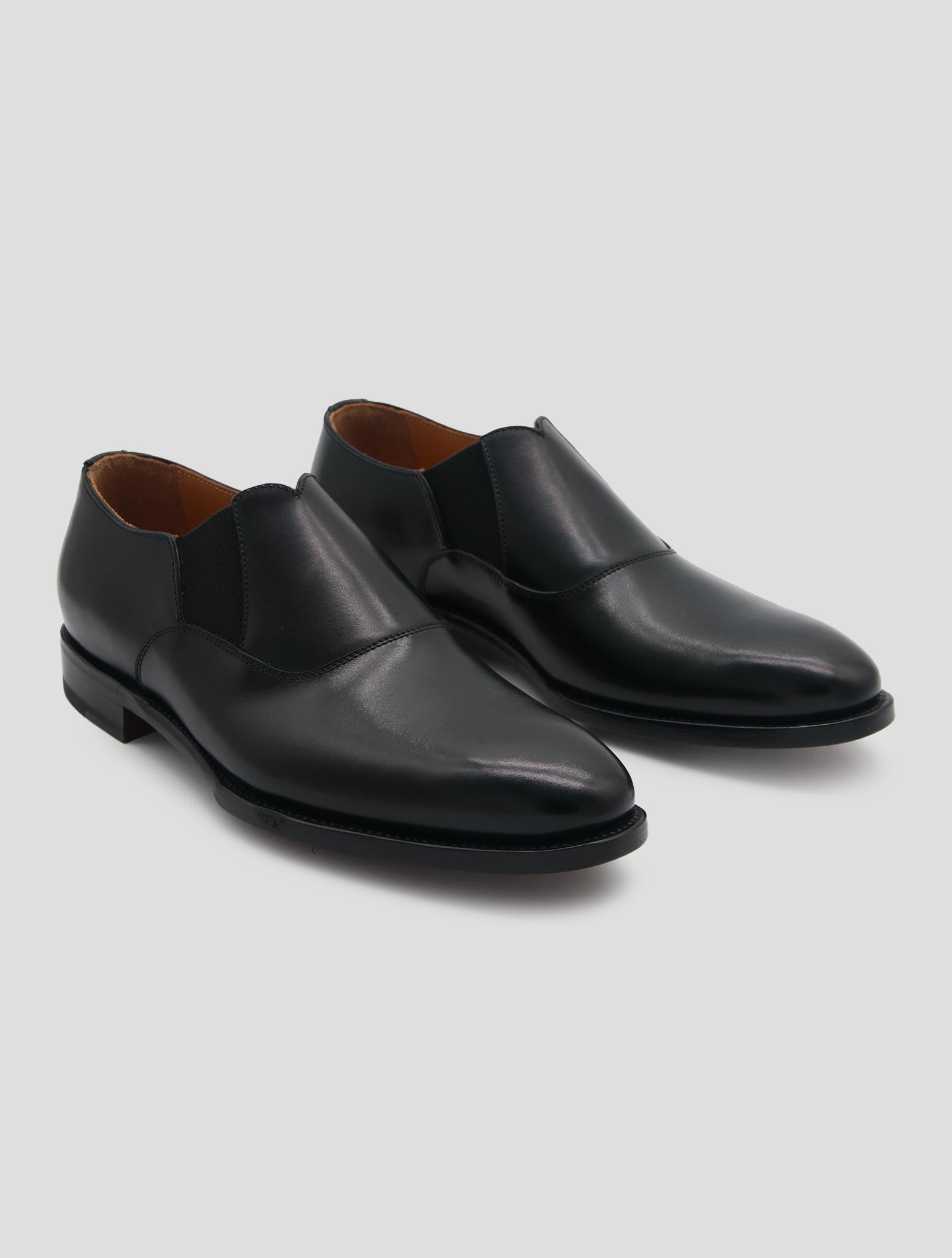 Kiton Black Leather Dress Shoes