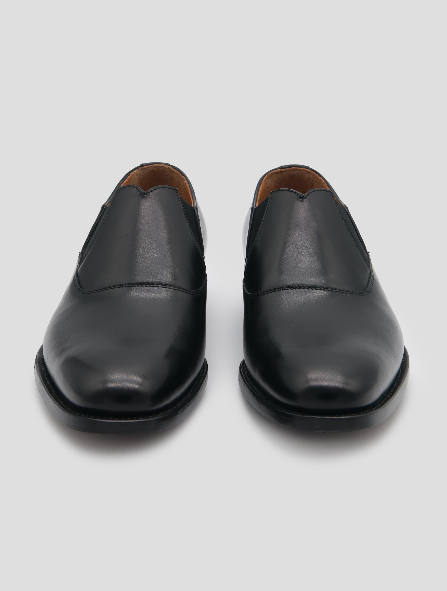Kiton Black Leather Dress Shoes