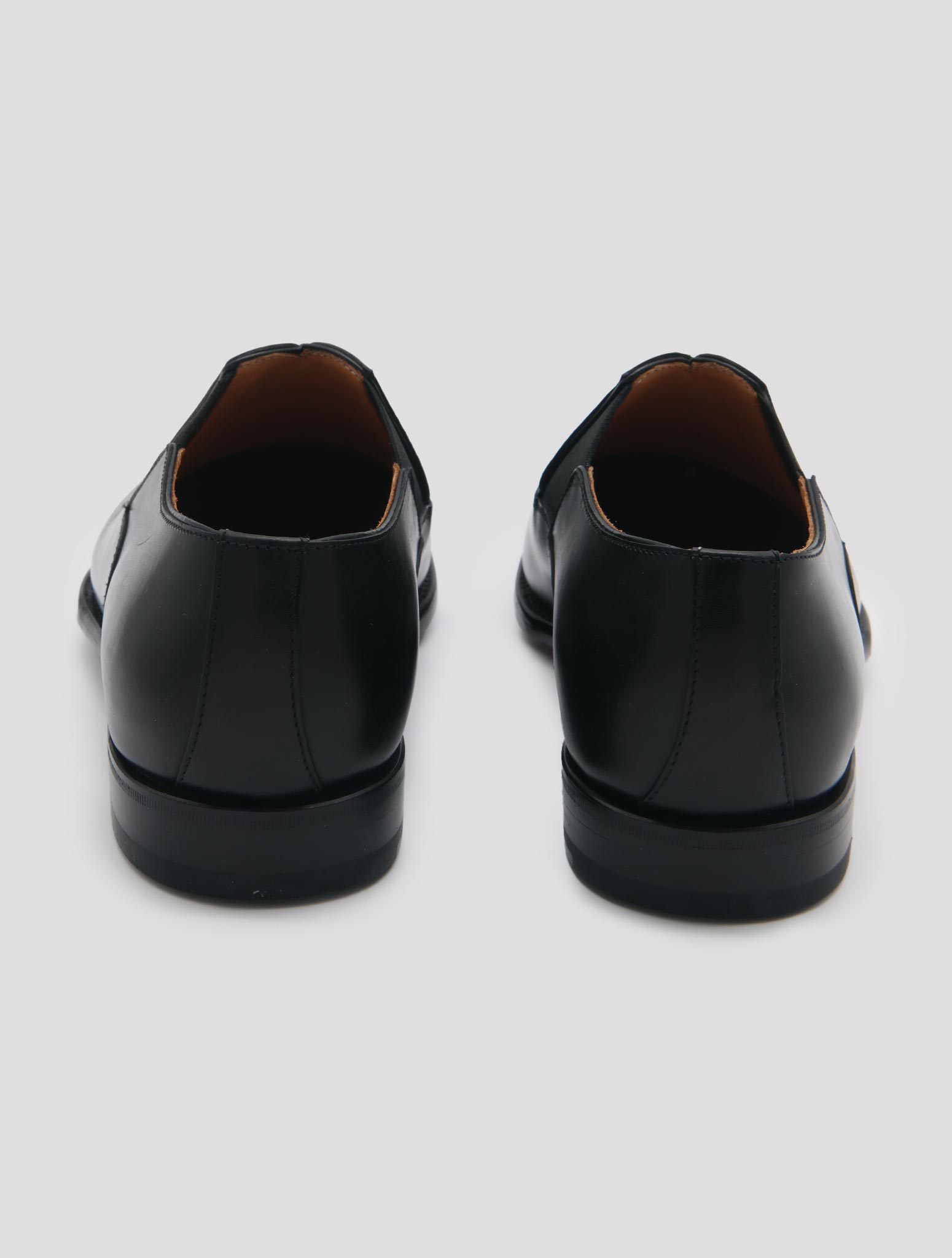 Kiton Black Leather Dress Shoes