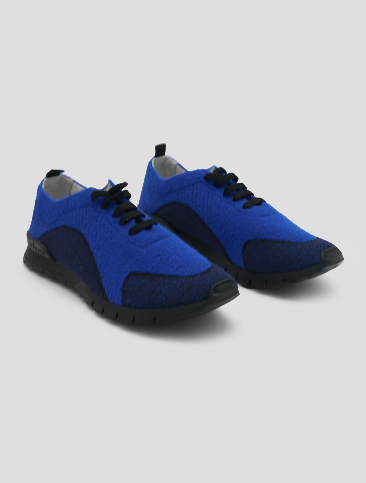 Kiton Blue Pl Pa Wool Sneakers
