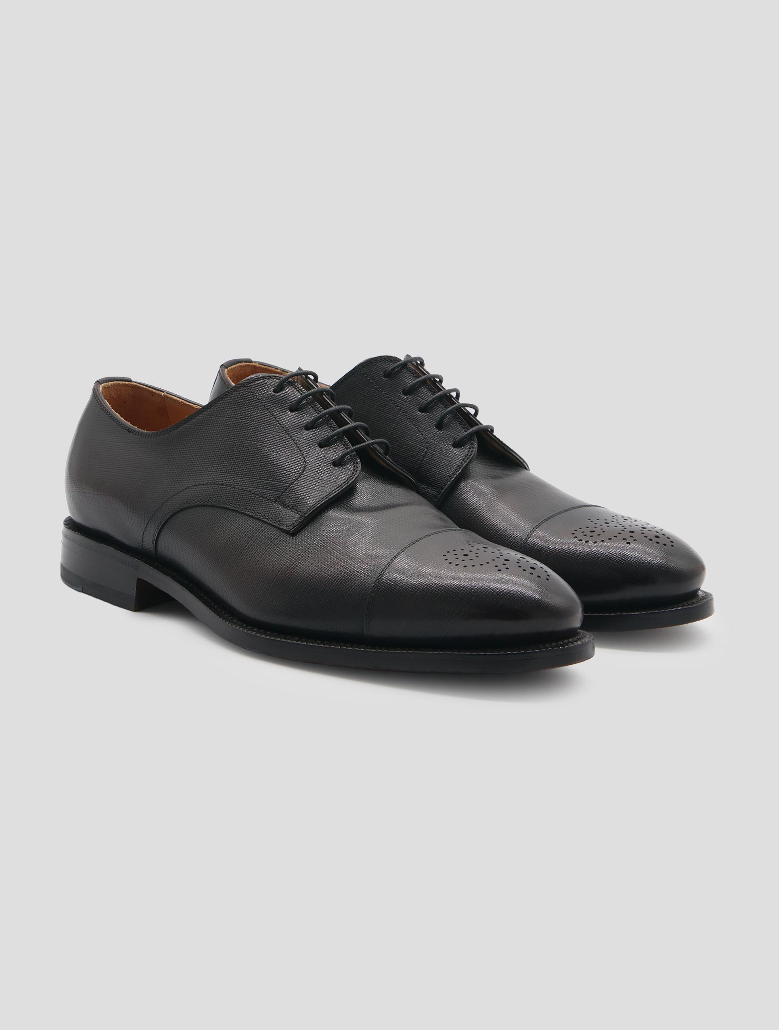 Kiton Brown Leather Dress Shoes