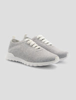Kiton Gray Cashmere  Sneakers Women