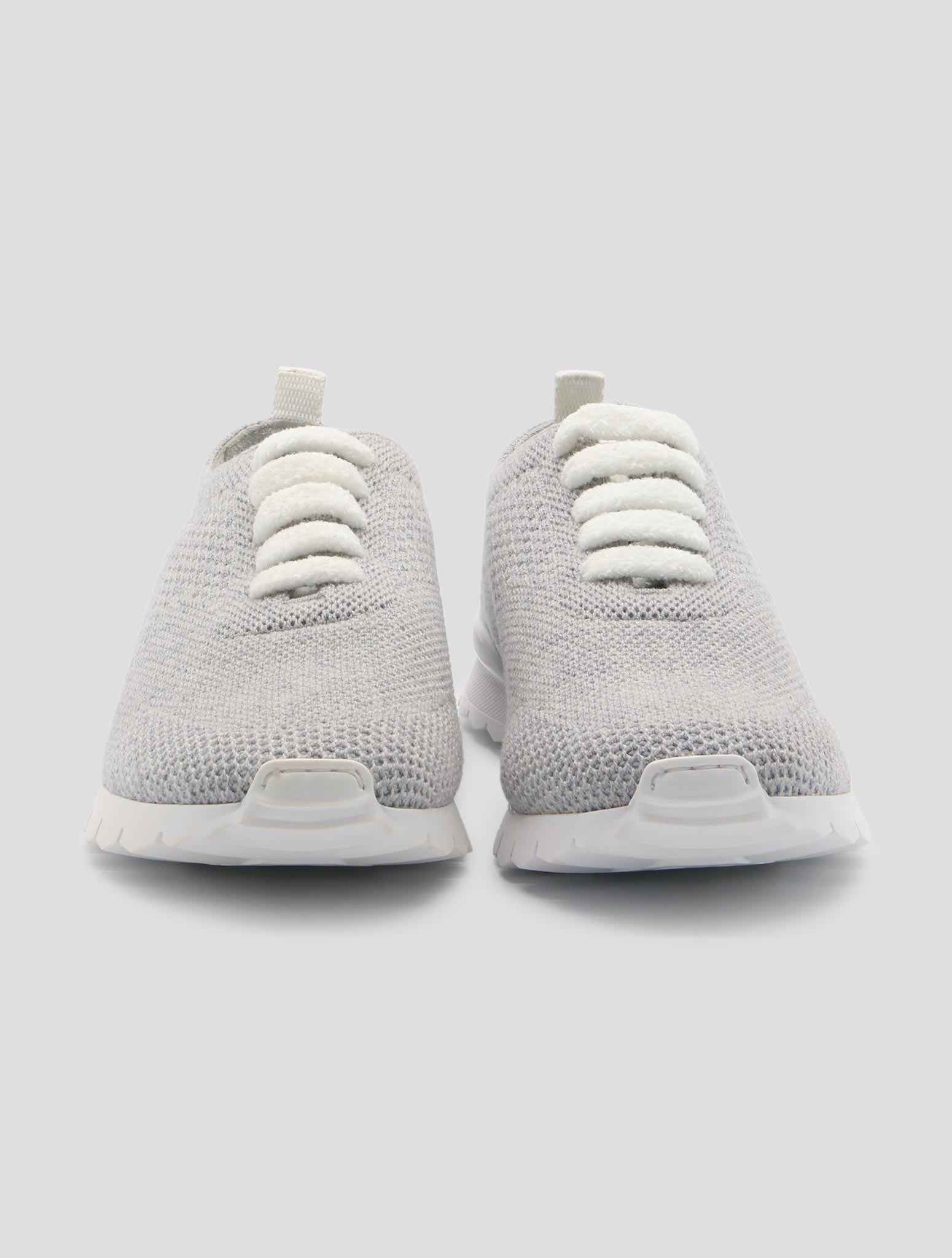 Kiton Gray Cashmere  Sneakers Women