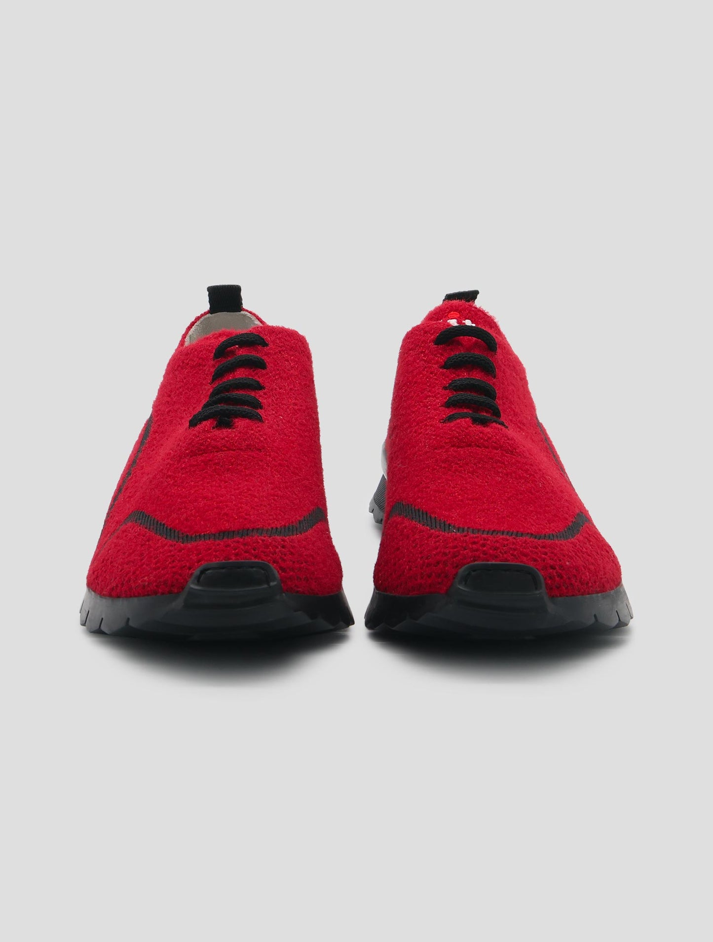Kiton Red Pl Pa Wool Sneakers