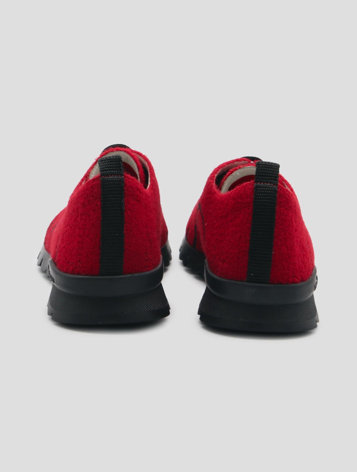 Kiton Red Pl Pa Wool Sneakers