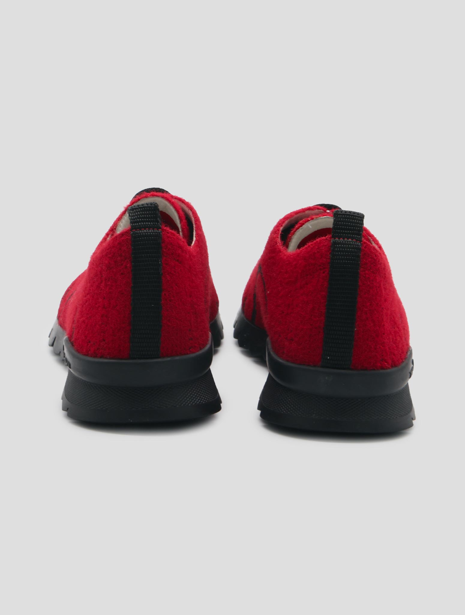 Kiton Red Pl Pa Wool Sneakers