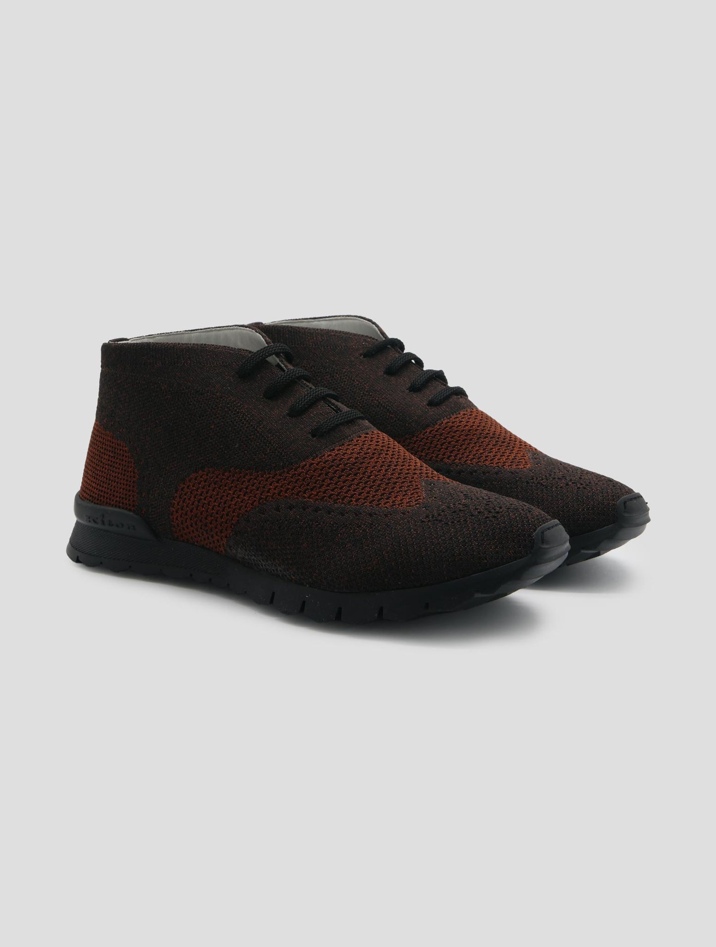 Kiton Brown Cotton Ea Boots