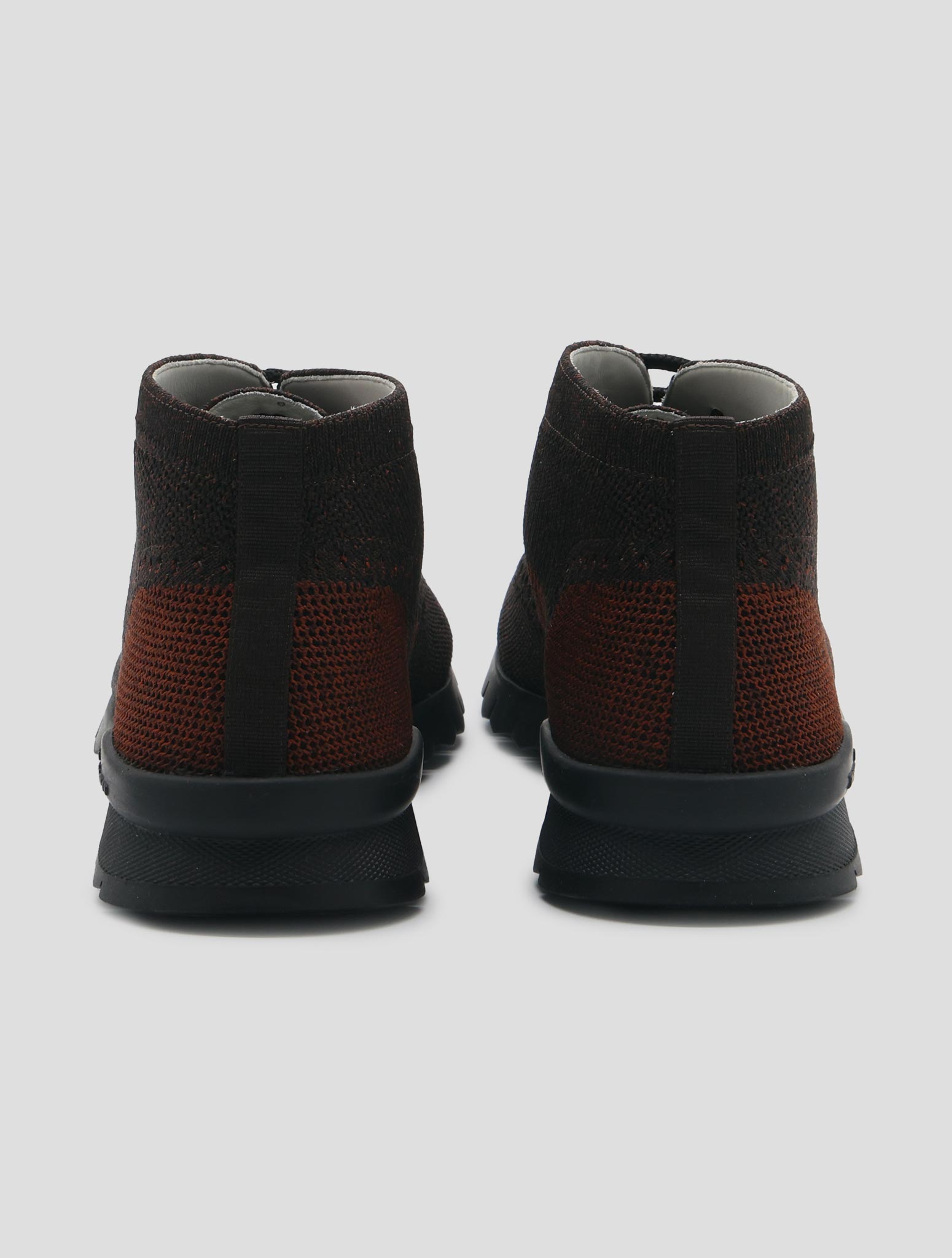 Kiton Brown Cotton Ea Boots