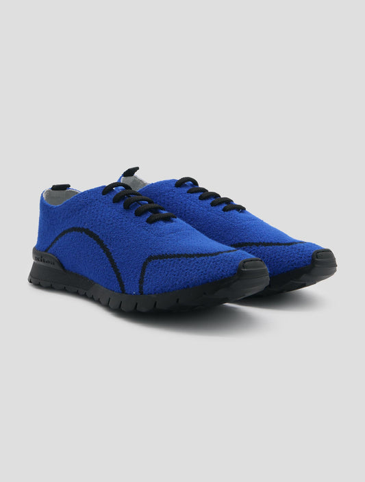 Kiton Blue Pl Pa Wool Sneakers