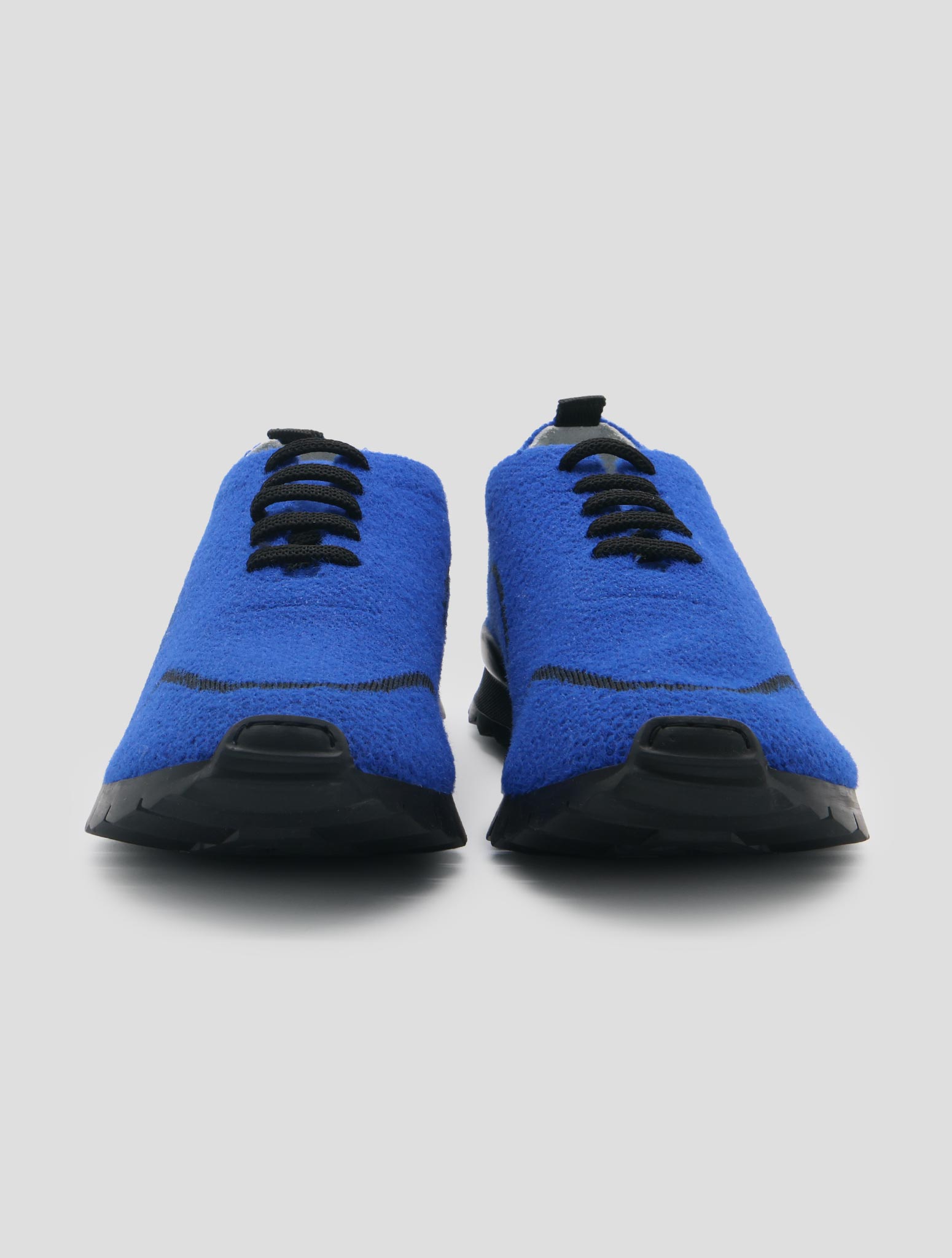 Kiton Blue Pl Pa Wool Sneakers