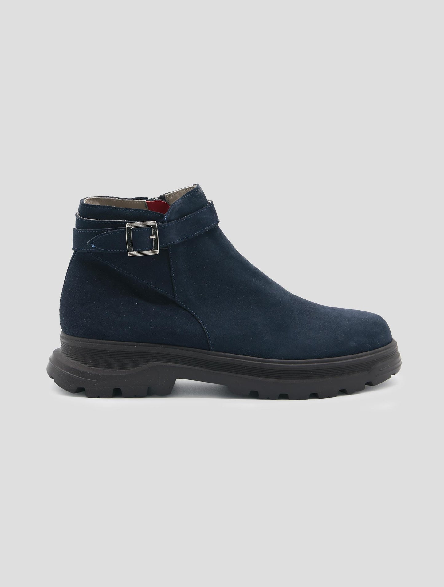Kiton Blue Leather Suede Boots
