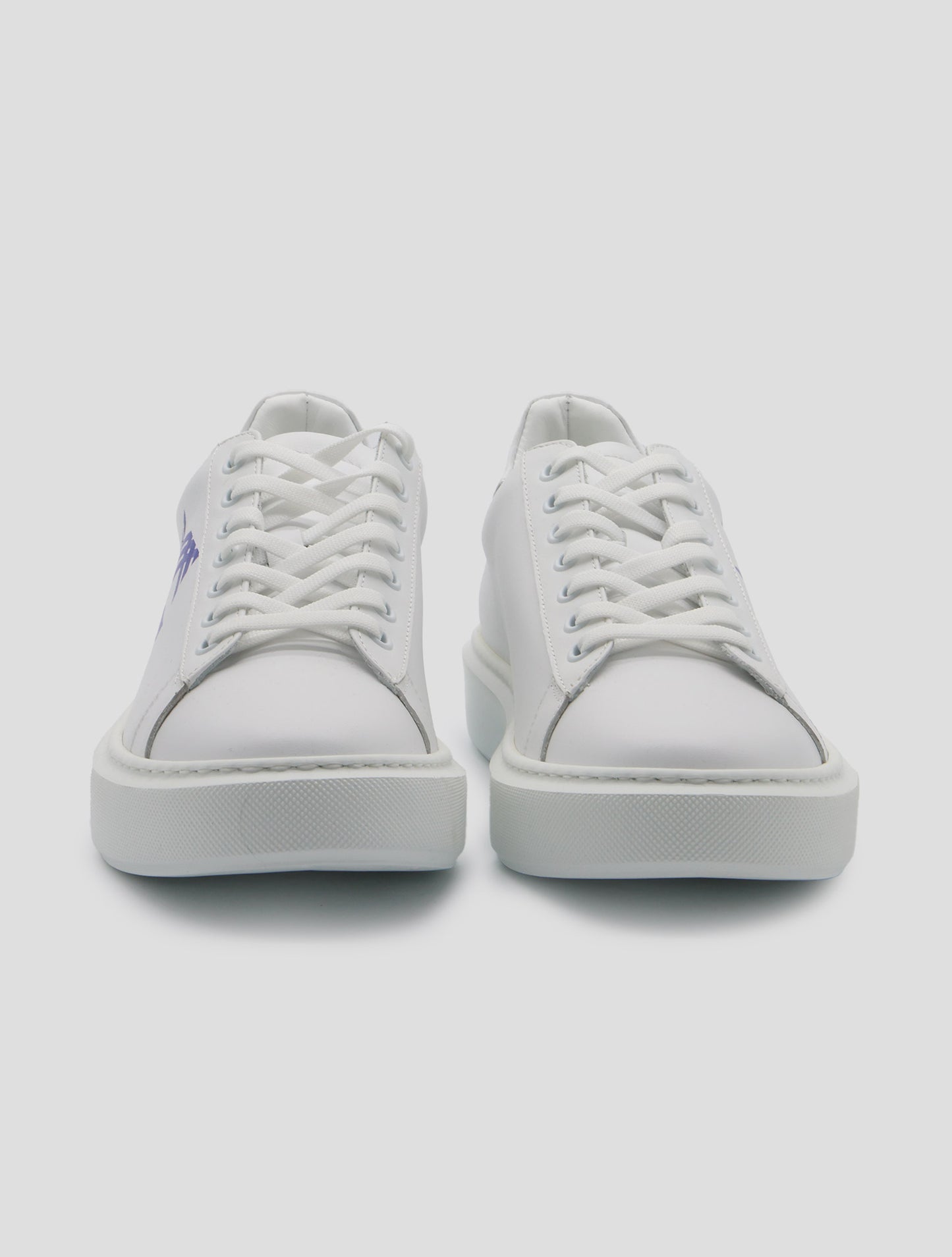 Kiton Knt White  Leather Sneakers