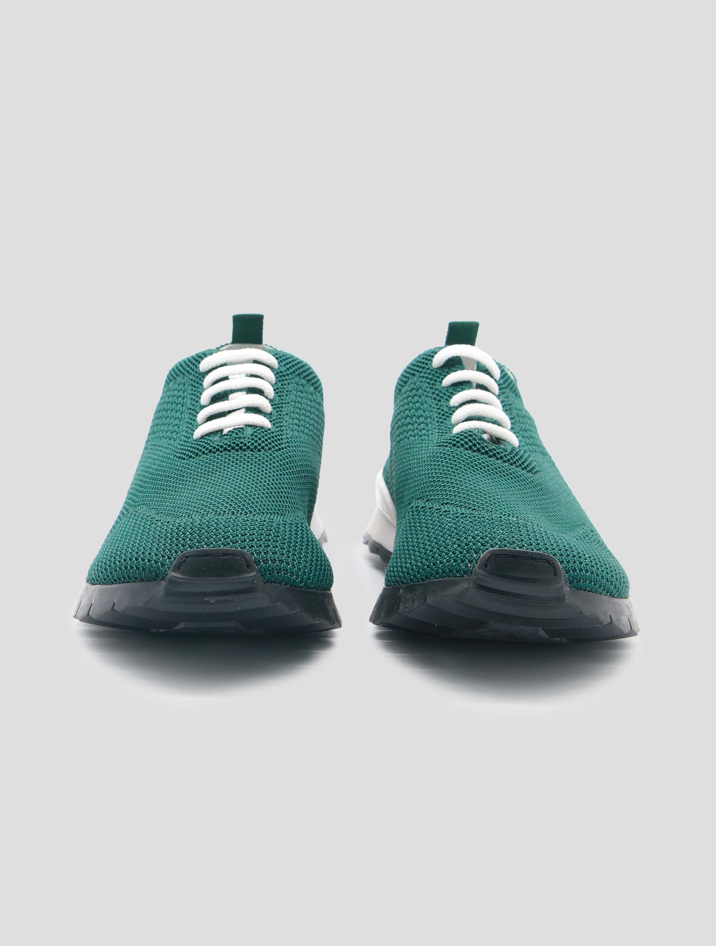 Kiton Green Cotton Ea Sneakers