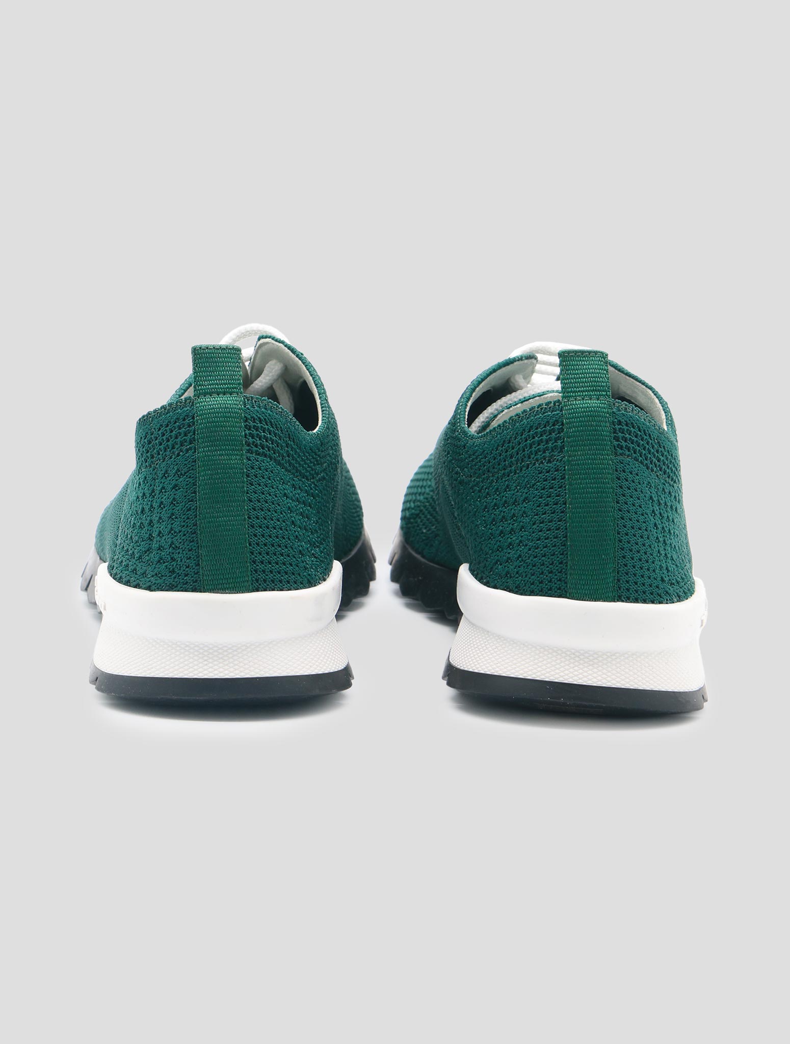 Kiton Green Cotton Ea Sneakers
