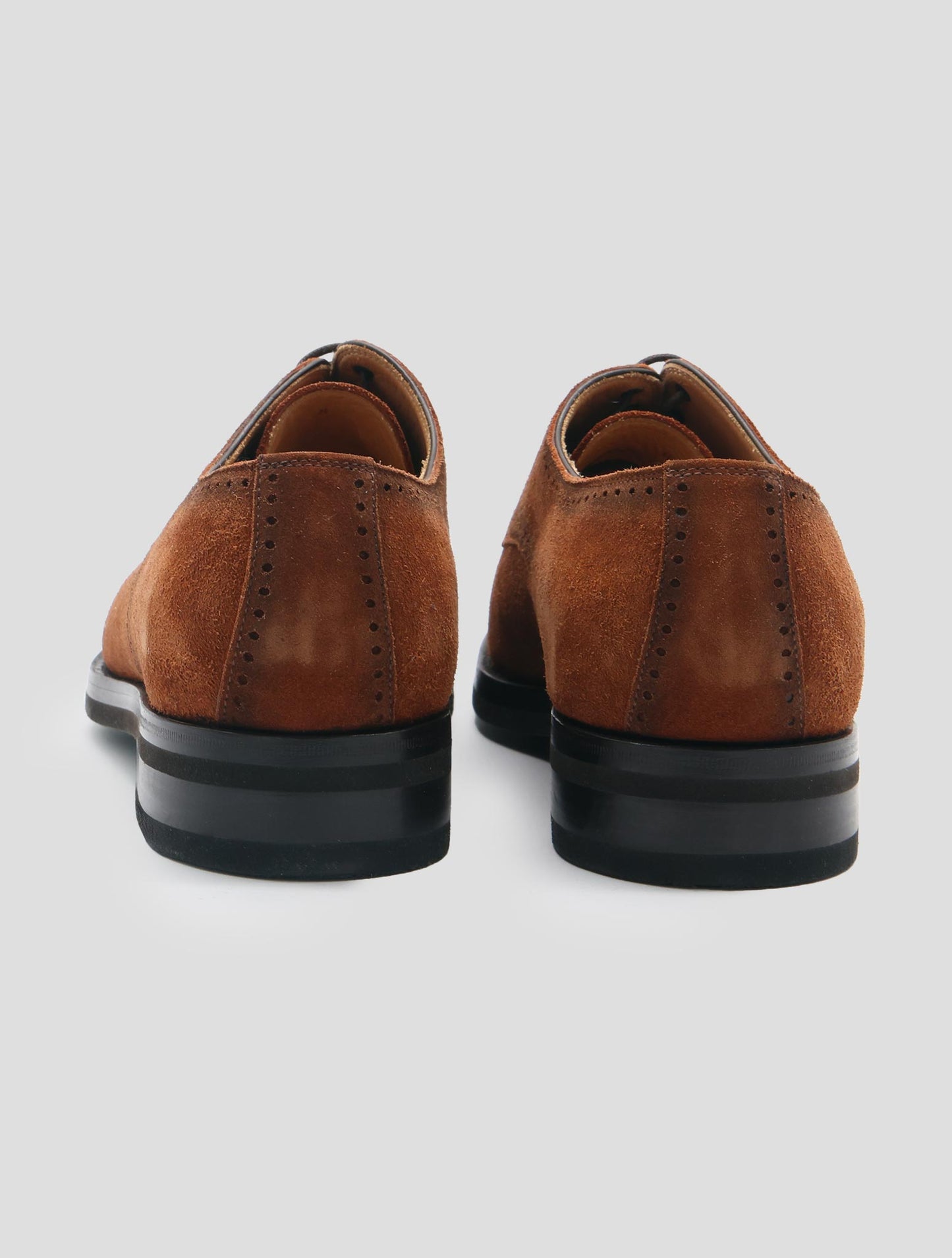 Kiton Brown Leather Suede Dress Shoes