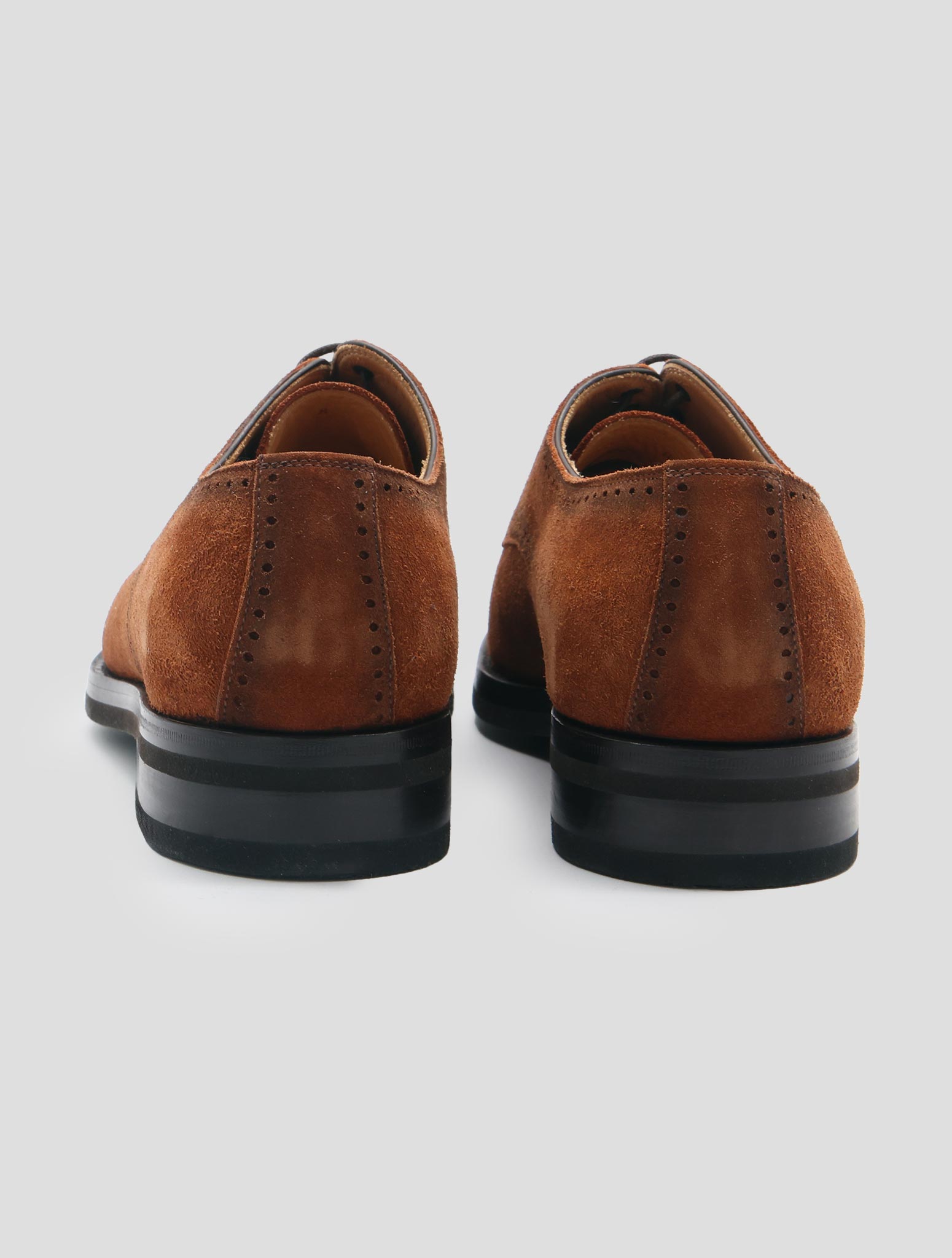 Kiton Brown Leather Suede Dress Shoes