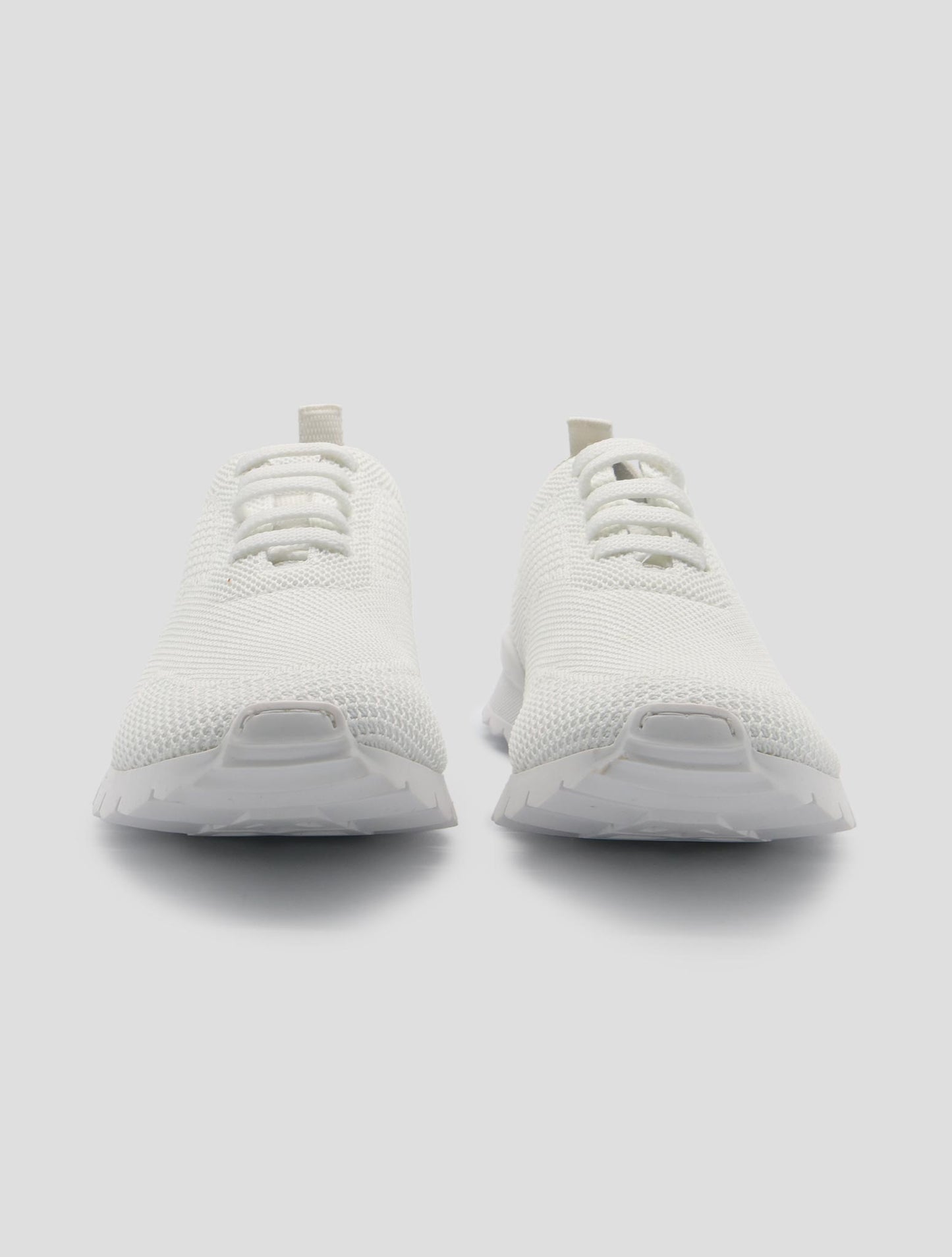 Kiton White Cotton Ea Sneakers