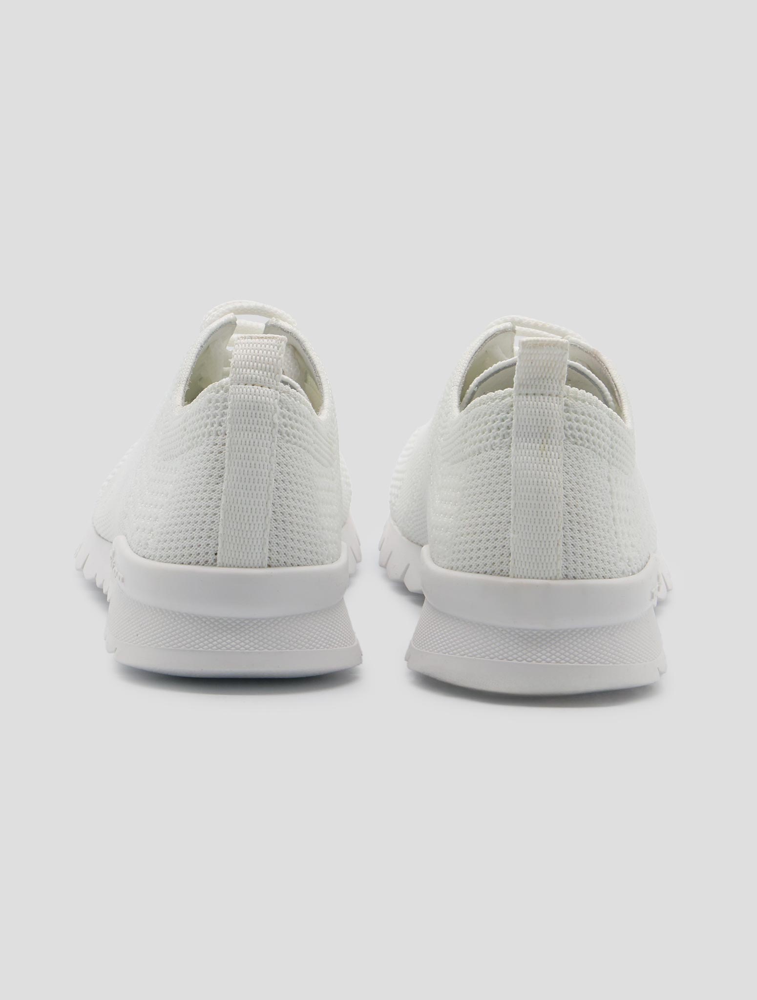 Kiton White Cotton Ea Sneakers