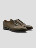 Kiton Green Leather Dress Shoes