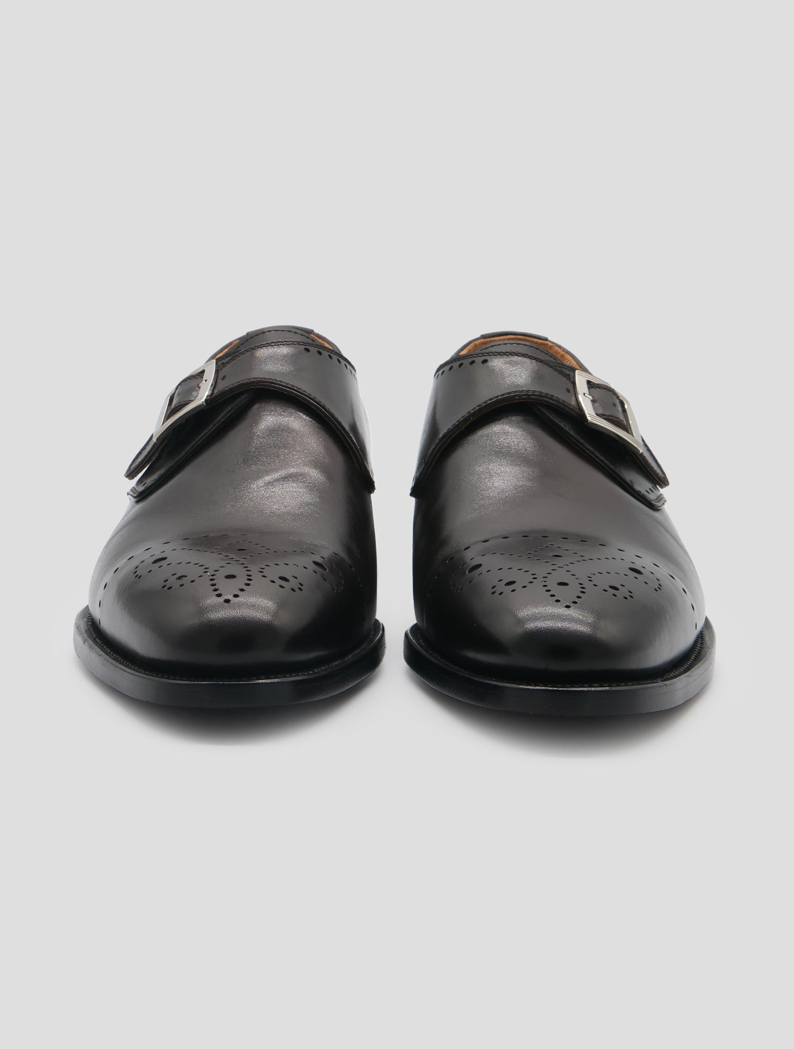 Kiton Brown Leather Dress Shoes