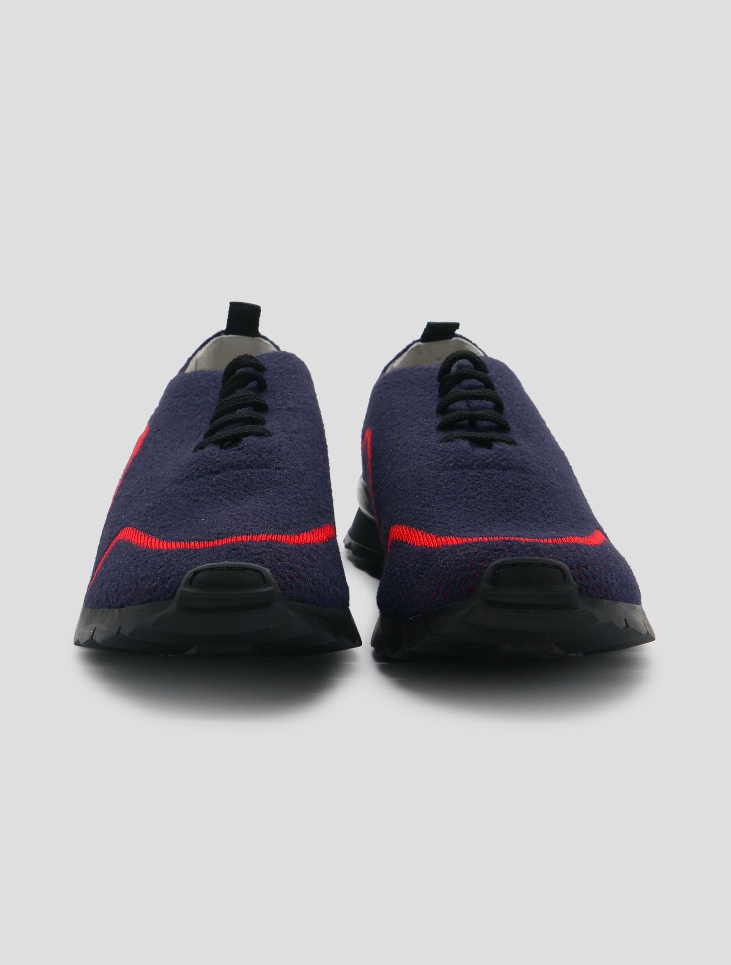 Kiton Dark Blue Pl Pa Wool Sneakers