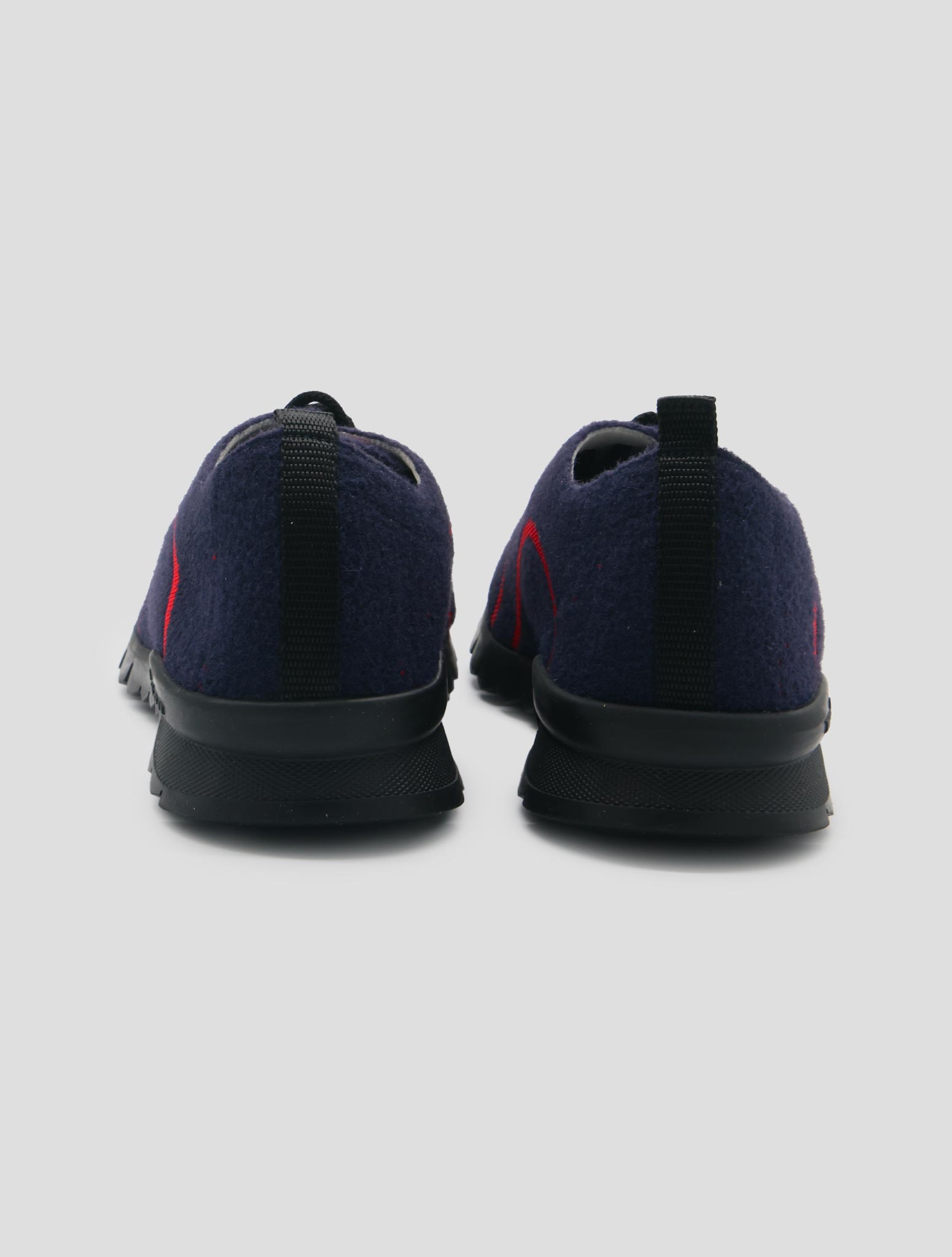 Kiton Dark Blue Pl Pa Wool Sneakers