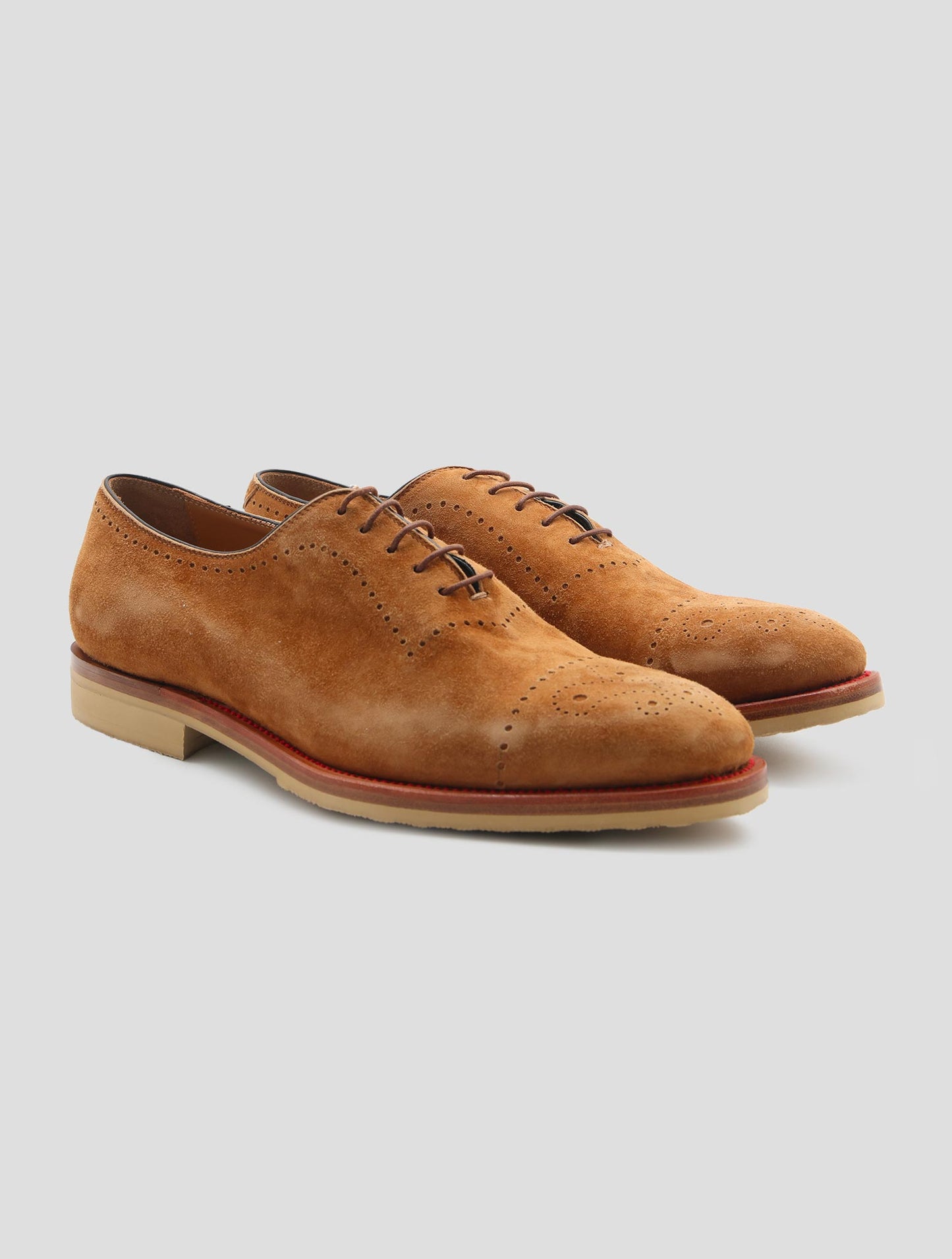 Kiton Brown Leather Suede Dress Shoes
