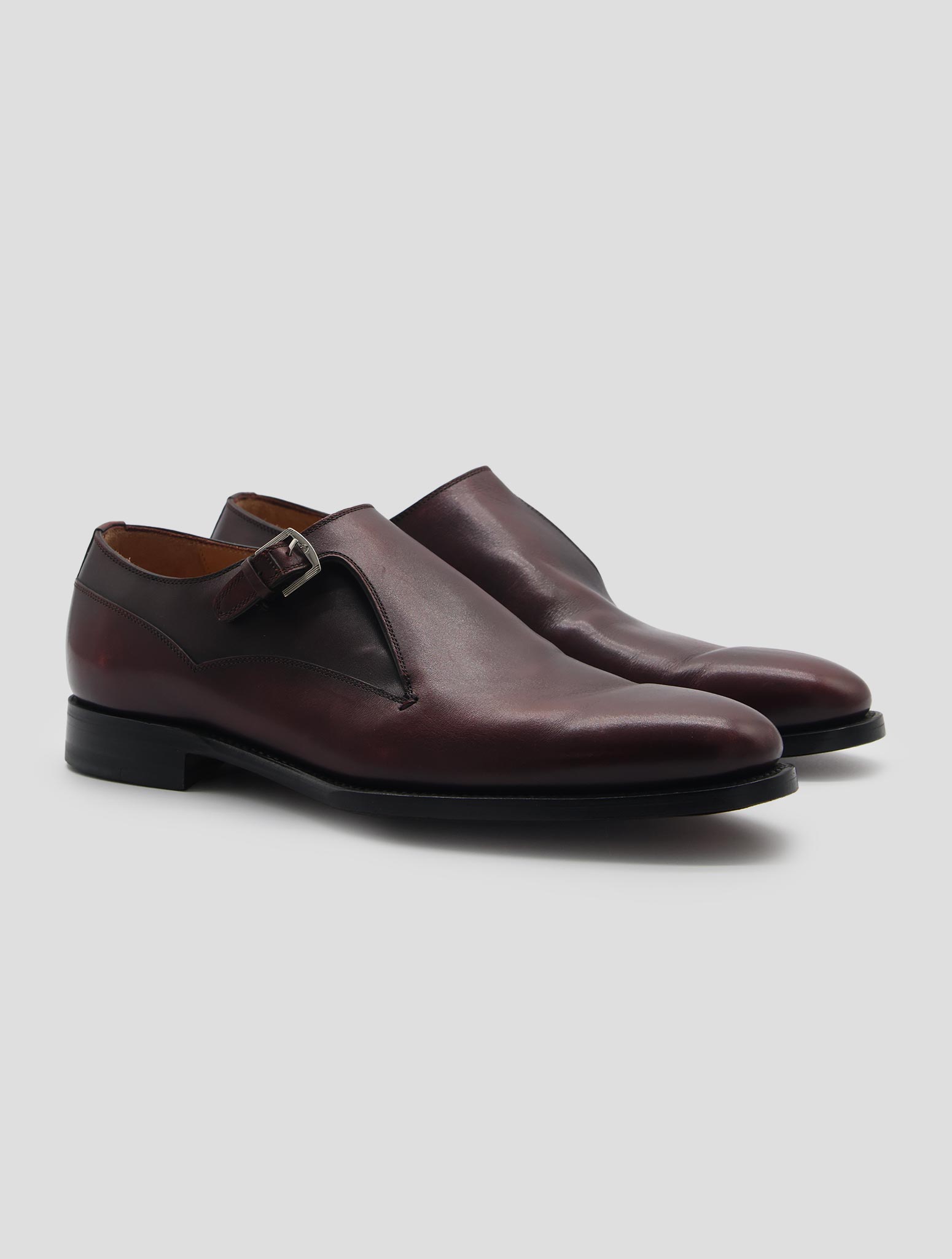Kiton Burgundy Leather  Dress Shoes