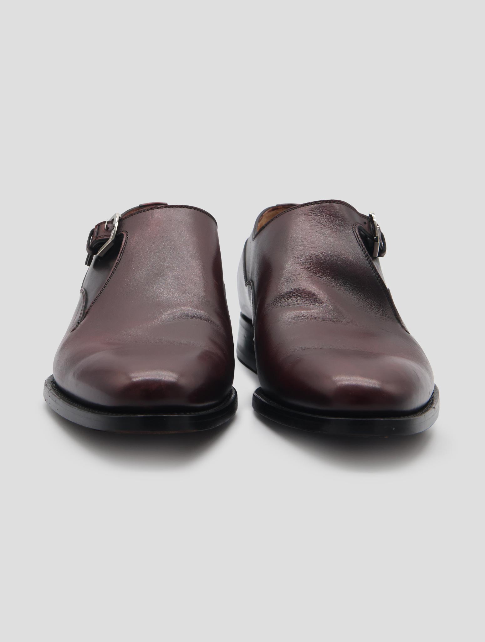 Kiton Burgundy Leather  Dress Shoes