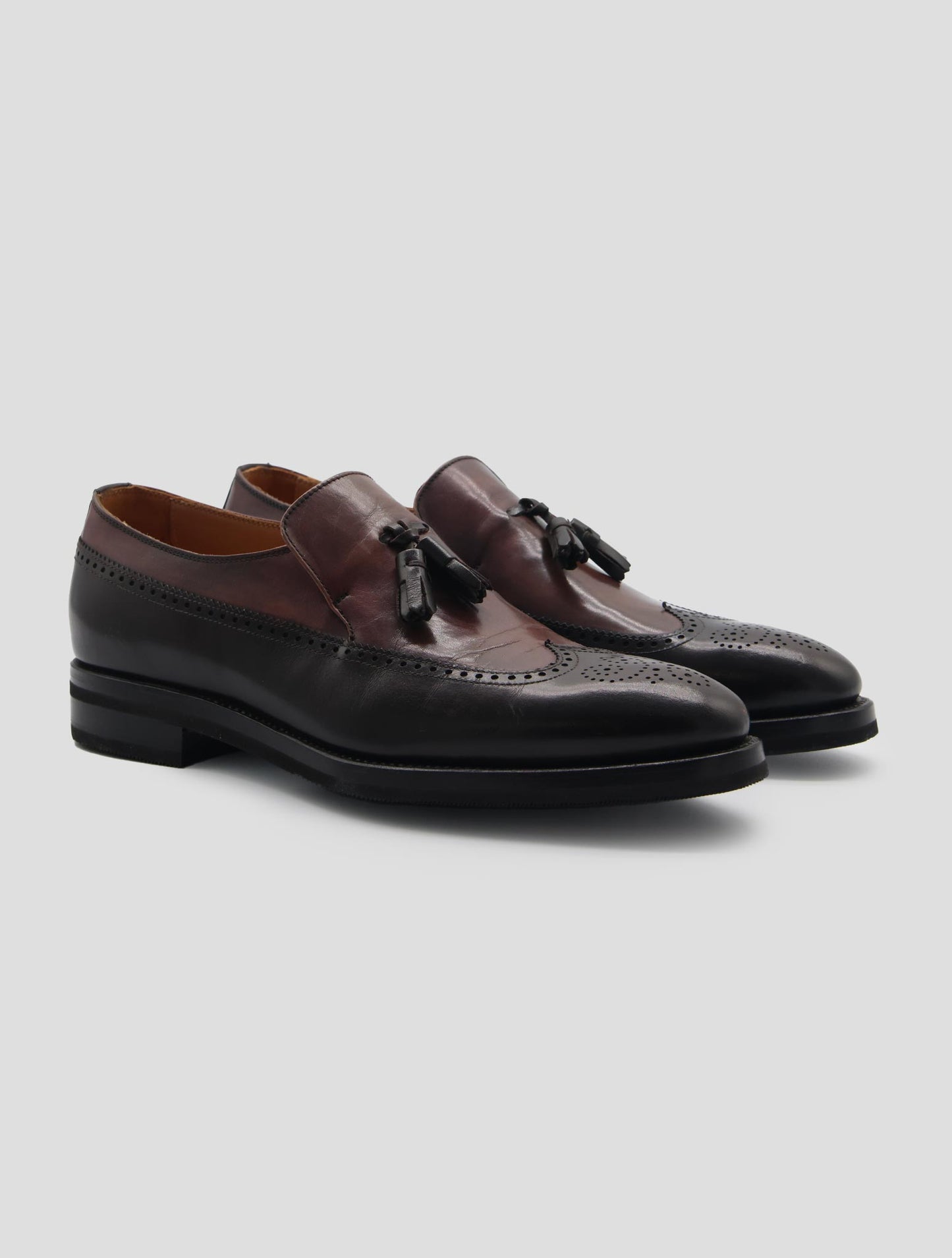 Kiton Brown Leather Dress Shoes