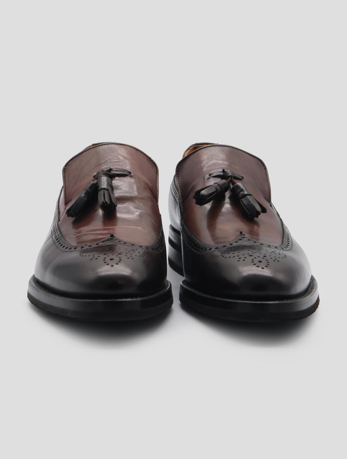 Kiton Brown Leather Dress Shoes