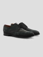 Kiton Gray Leather Suede Dress Shoes