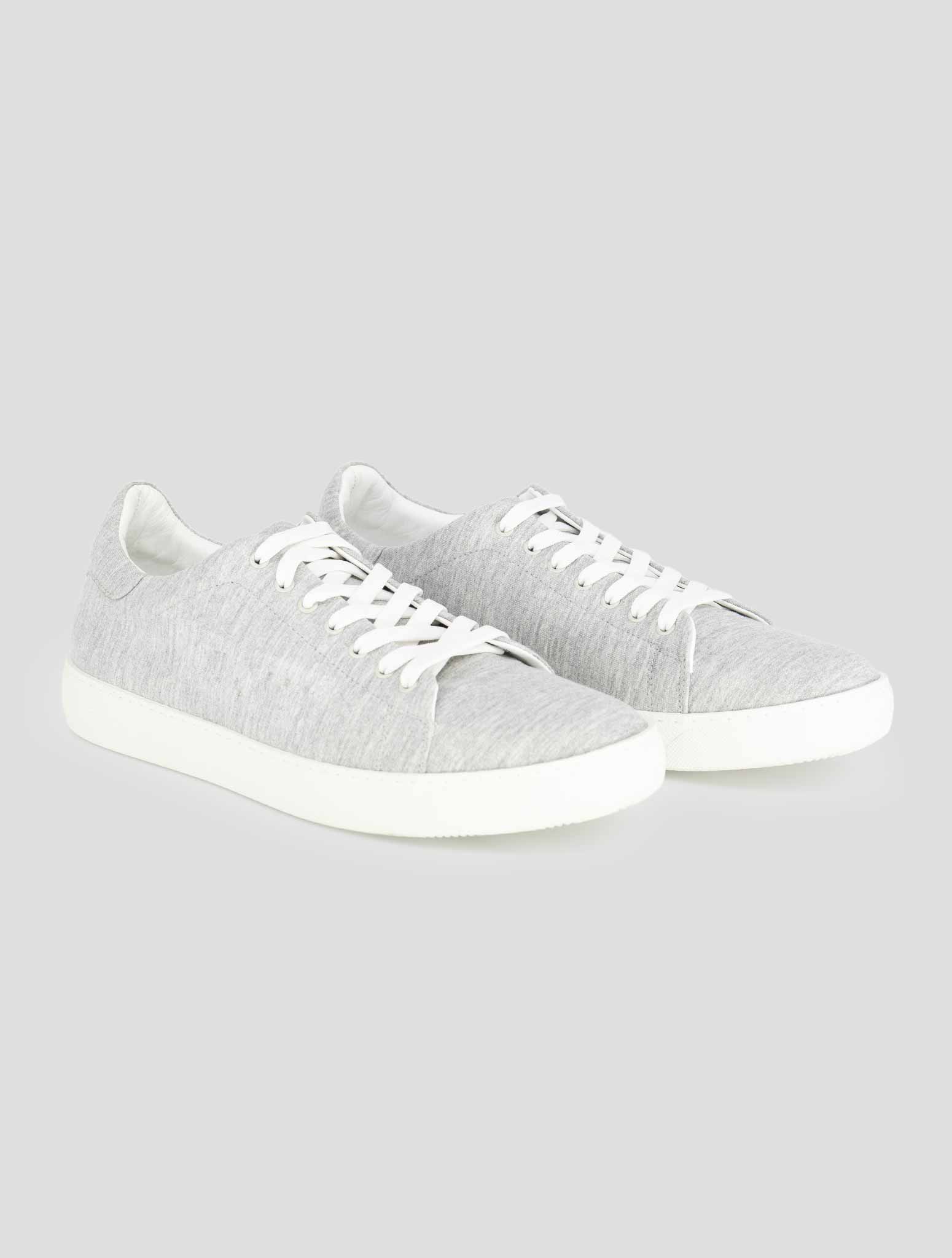 Kiton Knt Gray Cotton Pl Sneakers