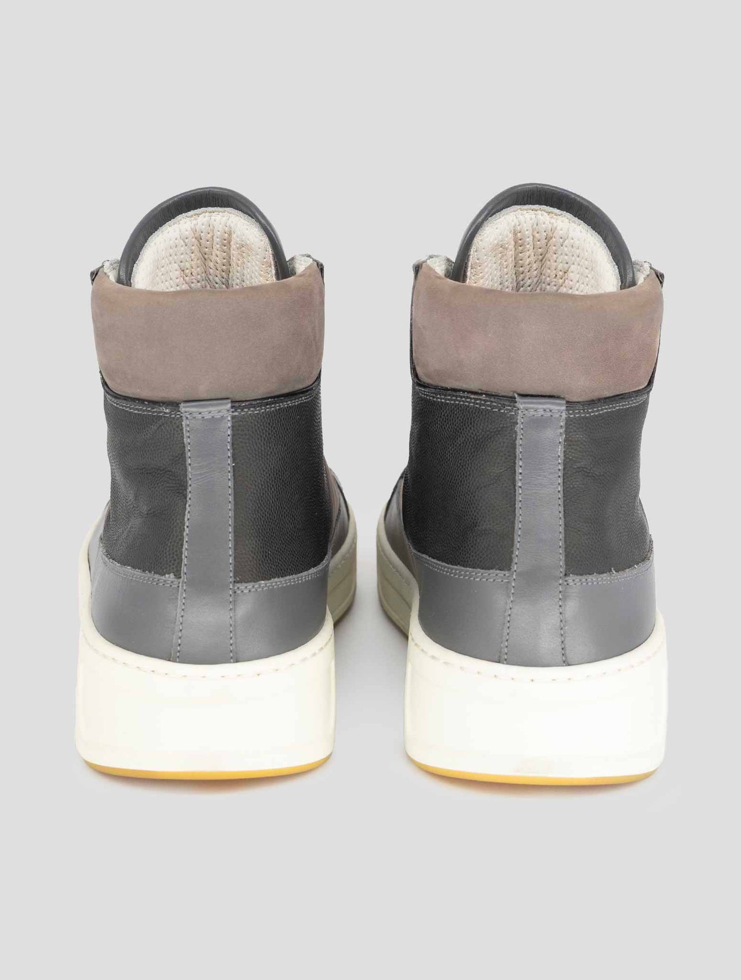 Kiton Beige Gray Leather Boots