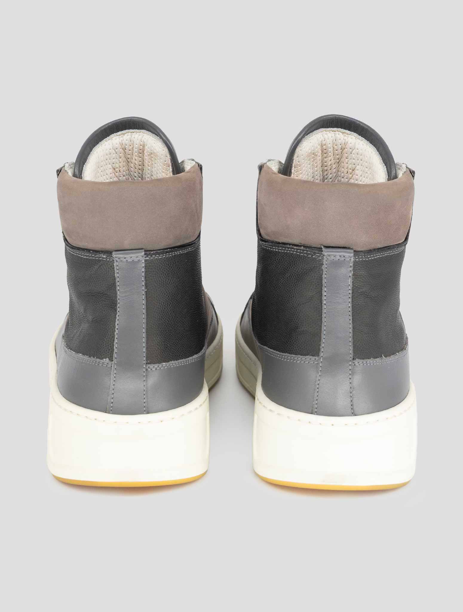 Kiton Beige Gray Leather Boots
