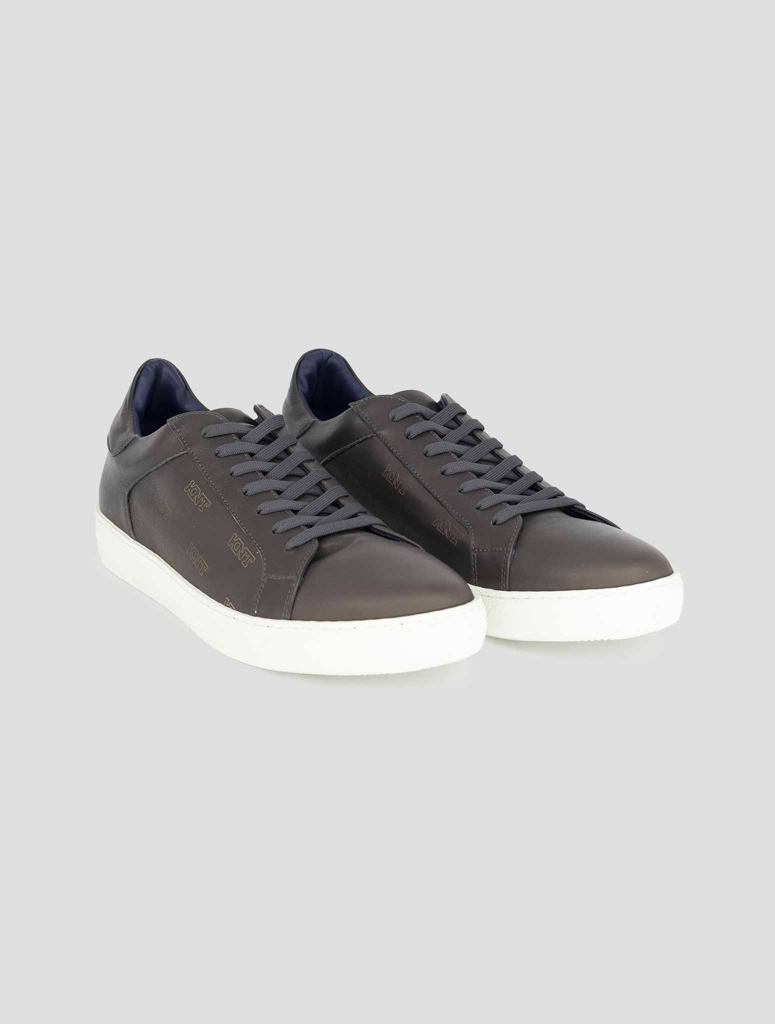 Kiton Knt Brown Leather Sneakers