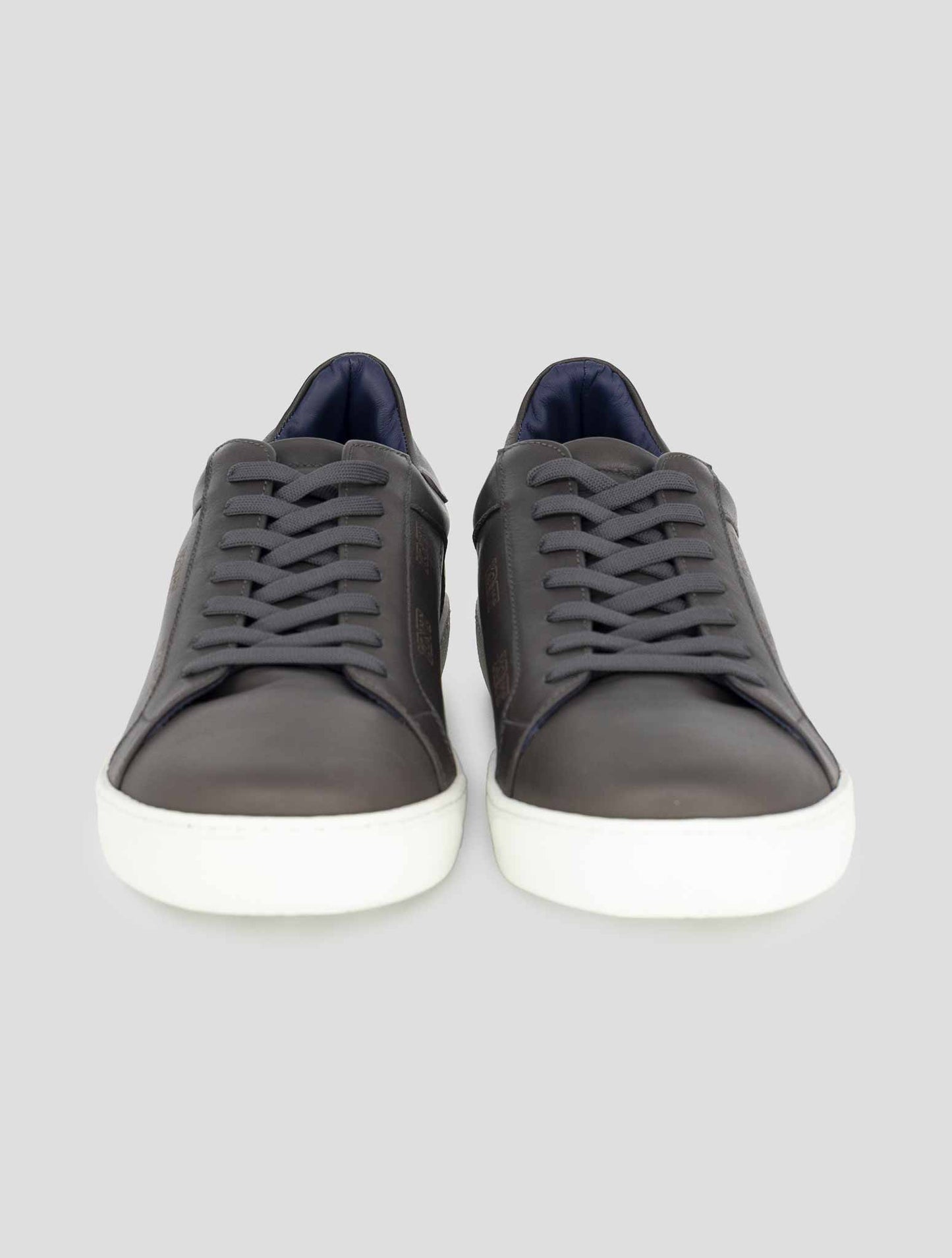 Kiton Knt Brown Leather Sneakers