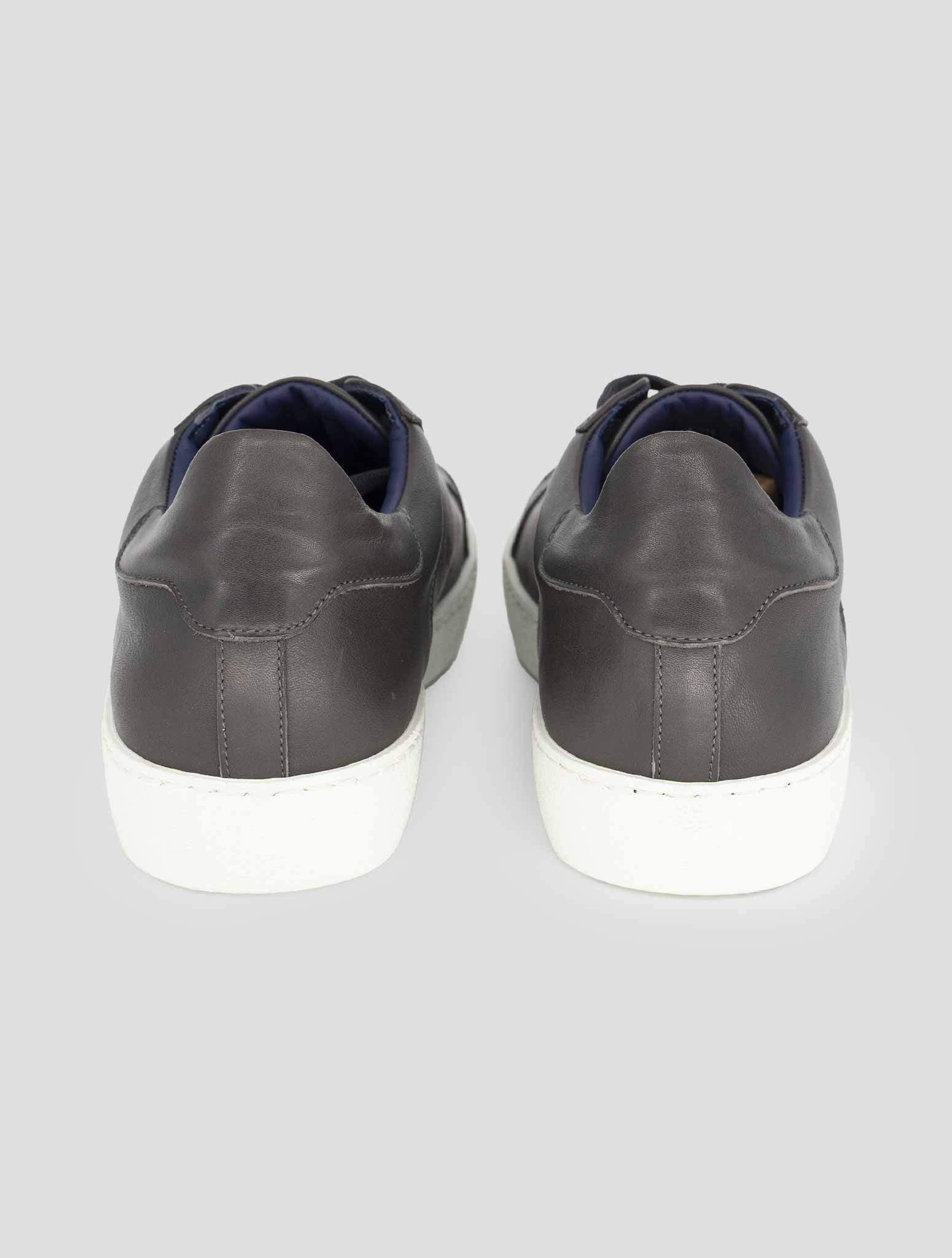 Kiton Knt Brown Leather Sneakers