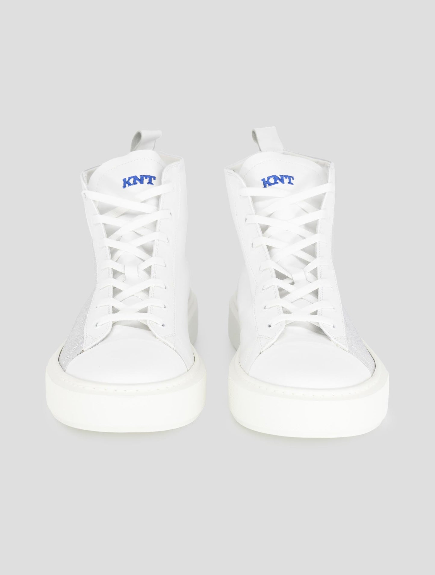 Kiton Knt White Leather Boots