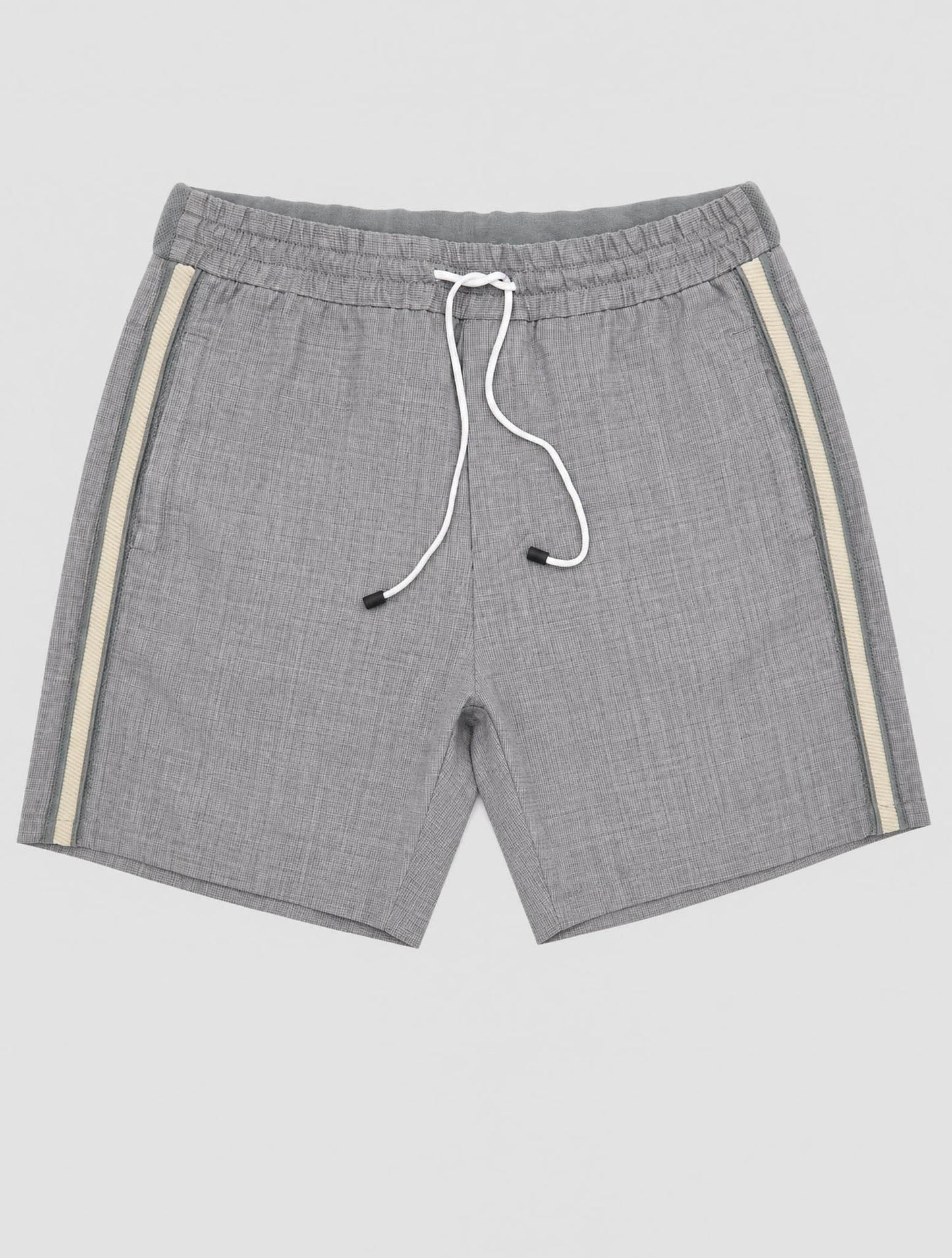 Kiton Gray Virgin Wool Pa Short Pants