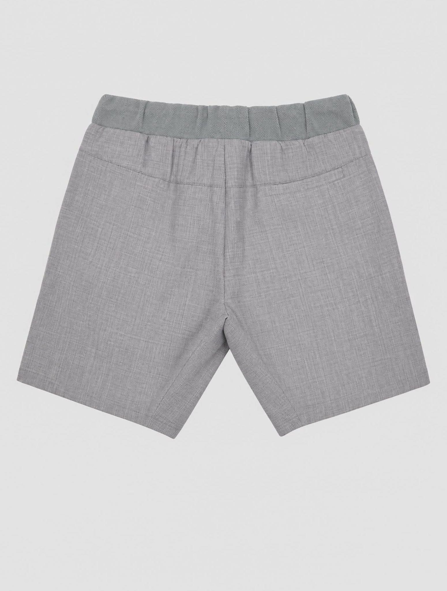 Kiton Gray Virgin Wool Pa Short Pants