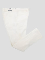 Kiton White Cotton Ea Pants