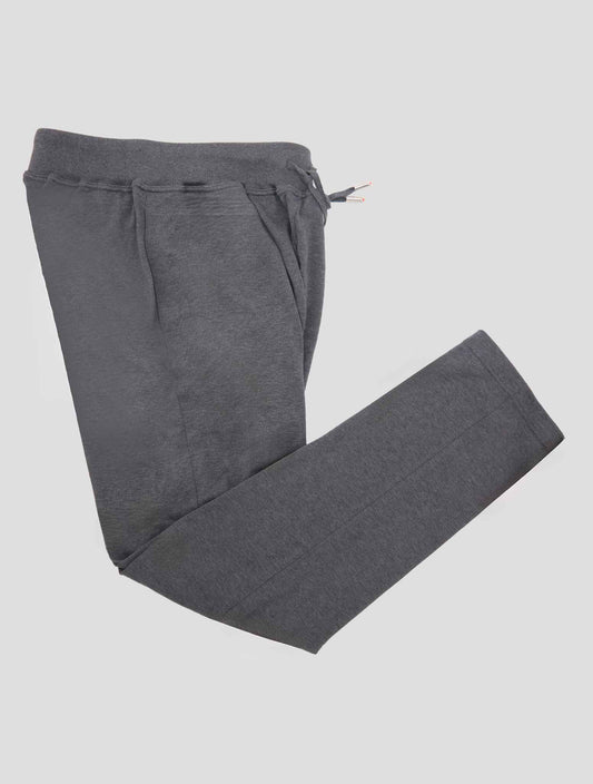 Kiton Gray Cotton Jogging Pants