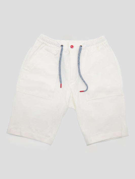 Kiton White Cotton Ea Short Pants